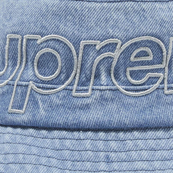 Supreme Outline Crusher Bucket Hat Denim (SS23) - 0riginalFeet