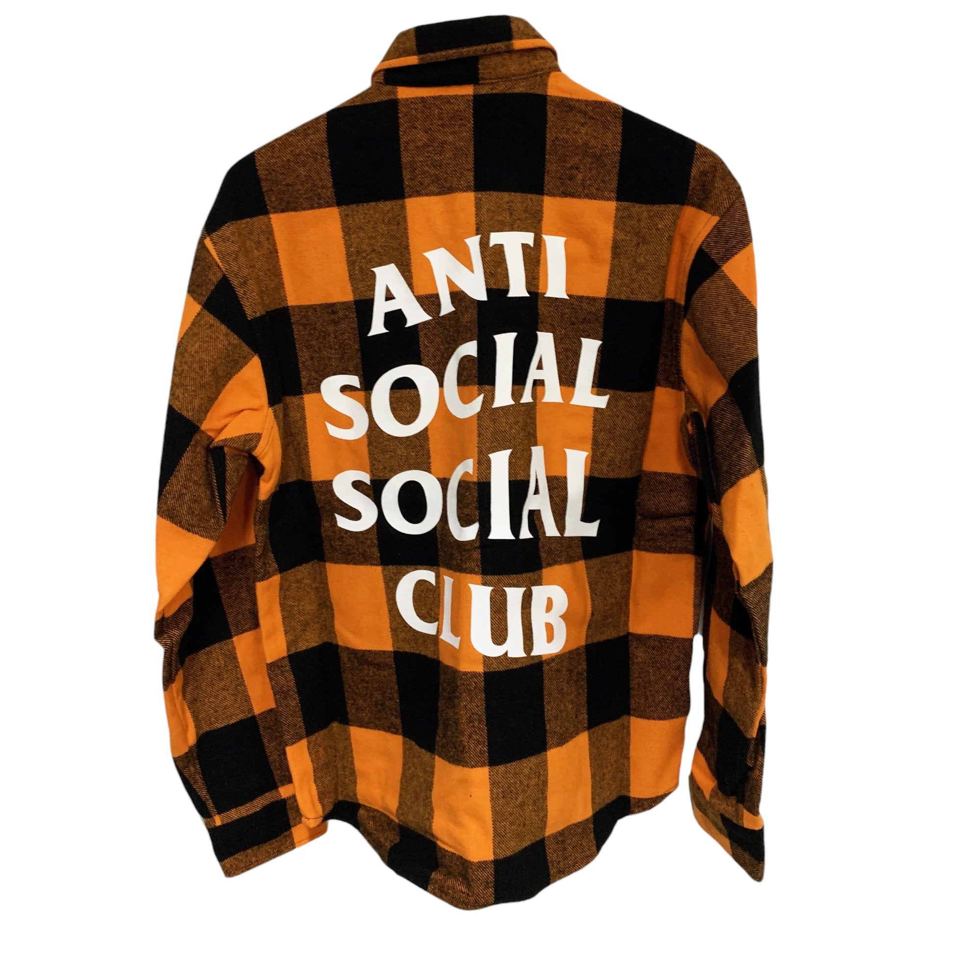 SEE YOU LATER FLANNEL LONG SLEEVE SHIRT ORANGE | ASSC