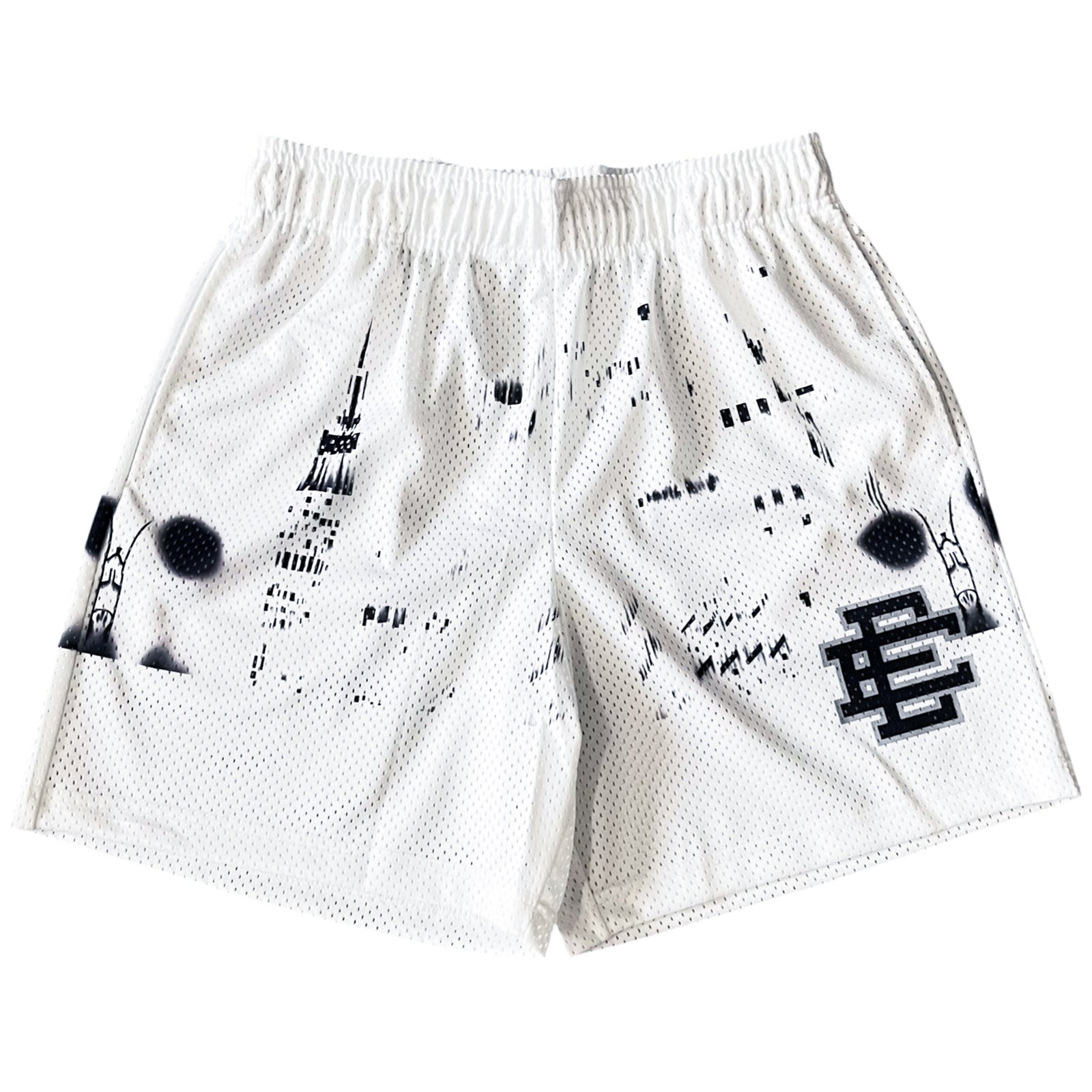 EE BASIC SHORTS WHITE SKYLINE