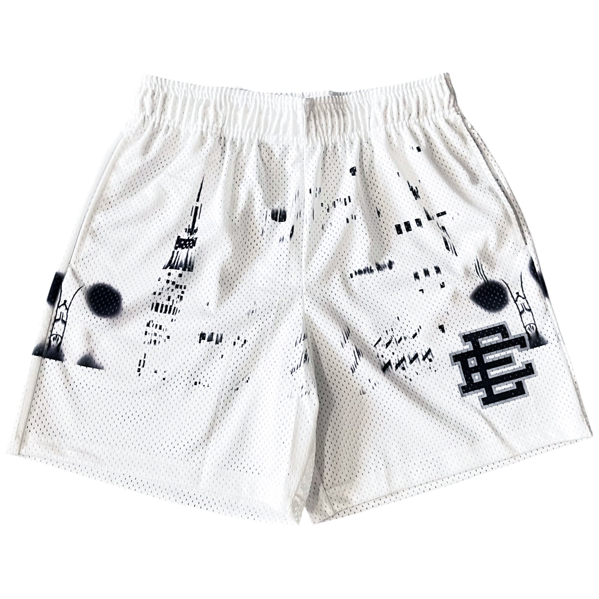 EE BASIC SHORTS WHITE SKYLINE