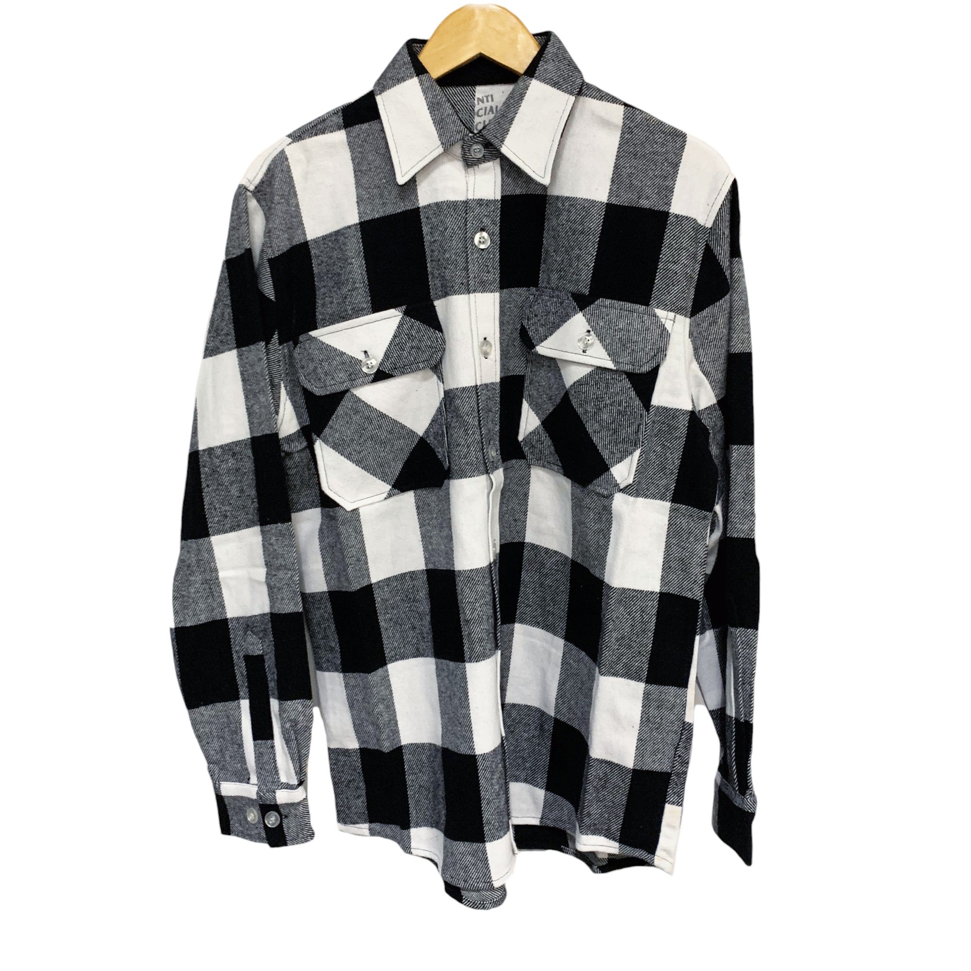 SNOWBALL FLANNEL LONG SLEEVE SHIRT BLUE | ASSC