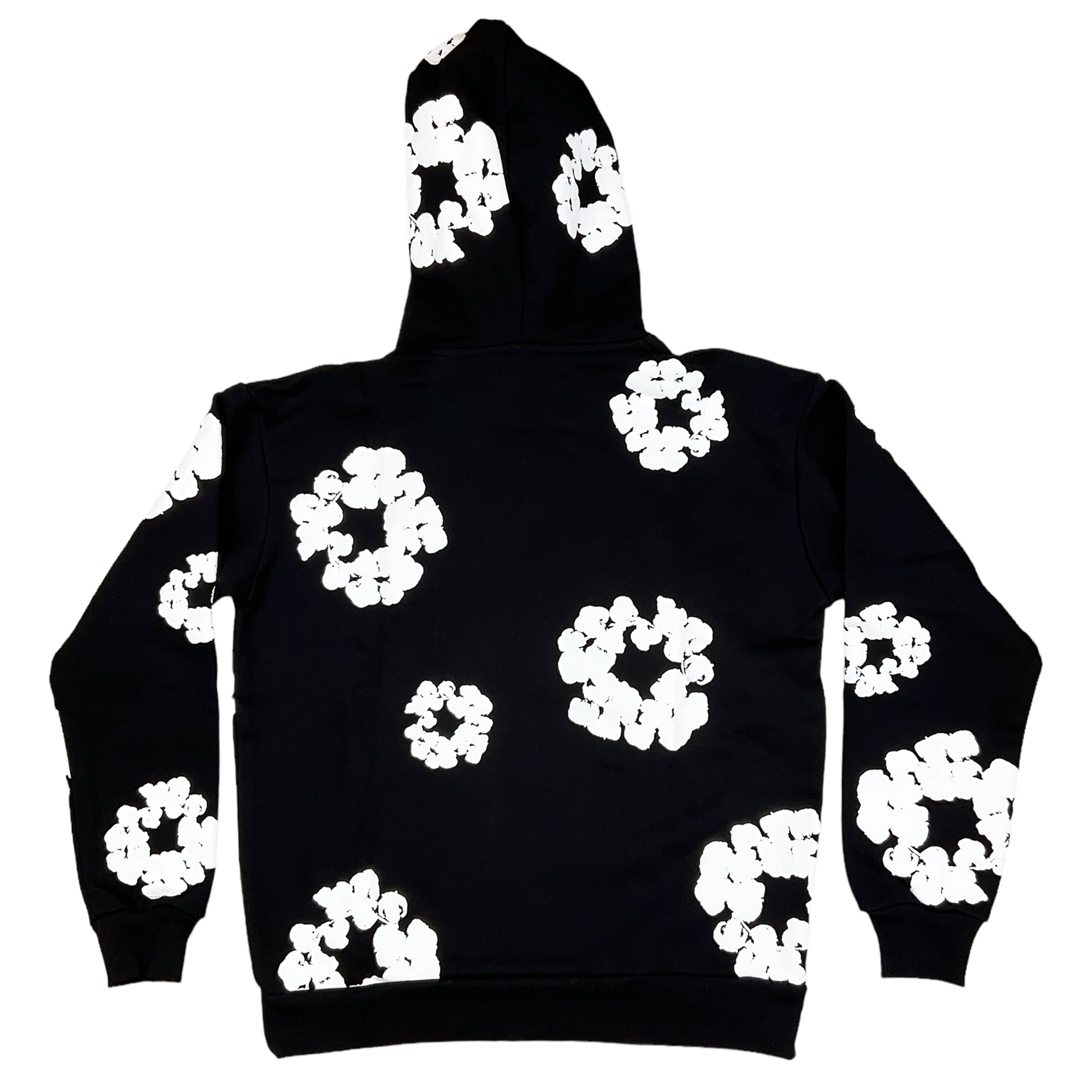 THE COTTON WREATH HOODIE SWEATSHIRT BLACK