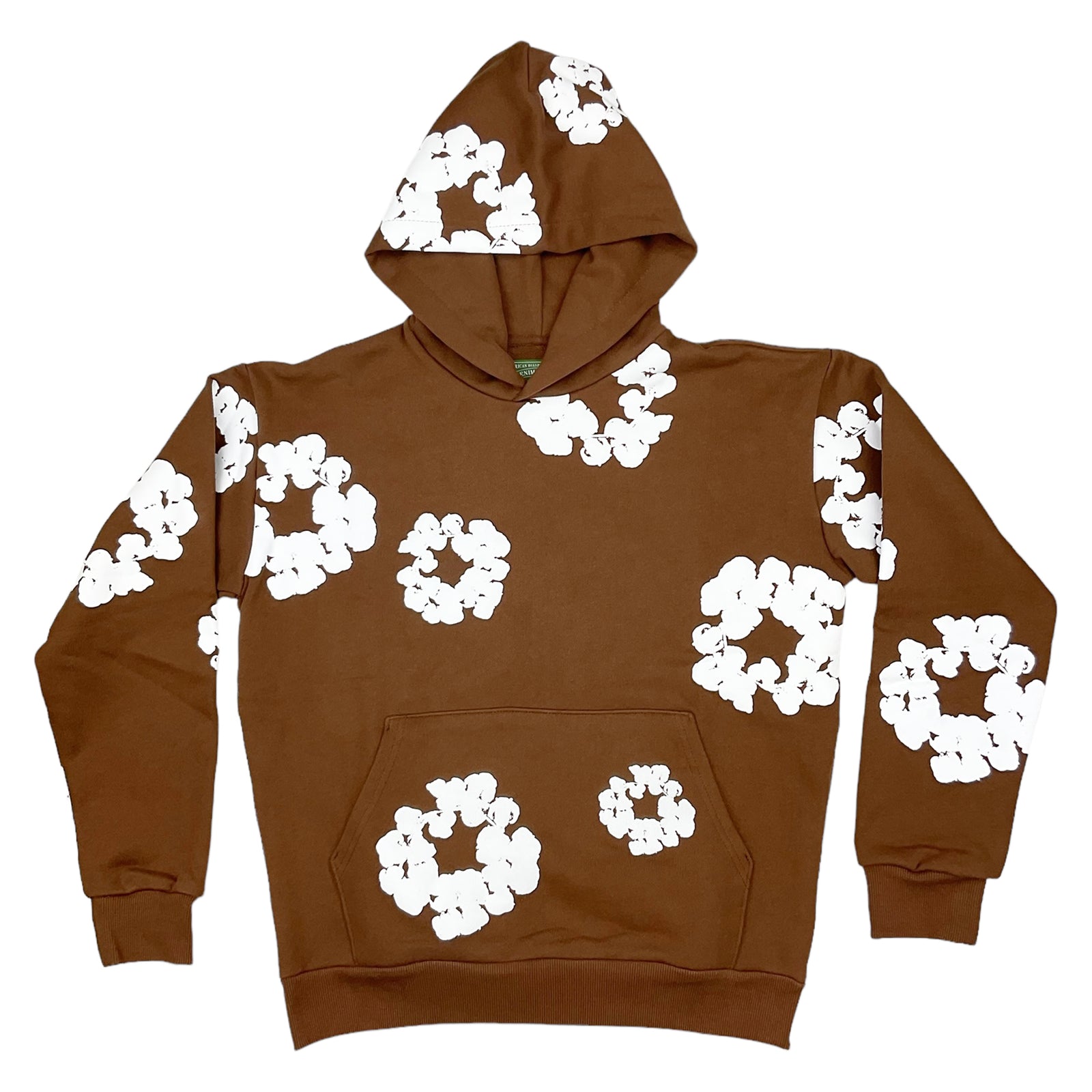 THE COTTON WREATH HOODIE SWEATSHIRT BROWN