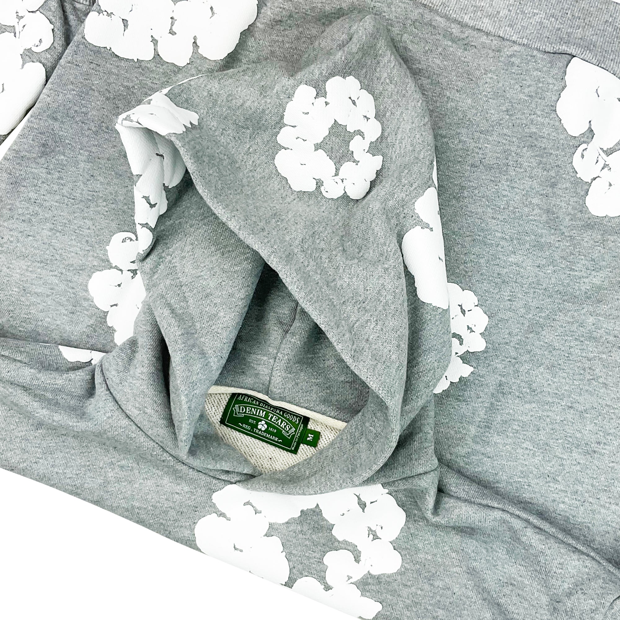 THE COTTON WREATH HOODIE SWEATSHIRT GREY