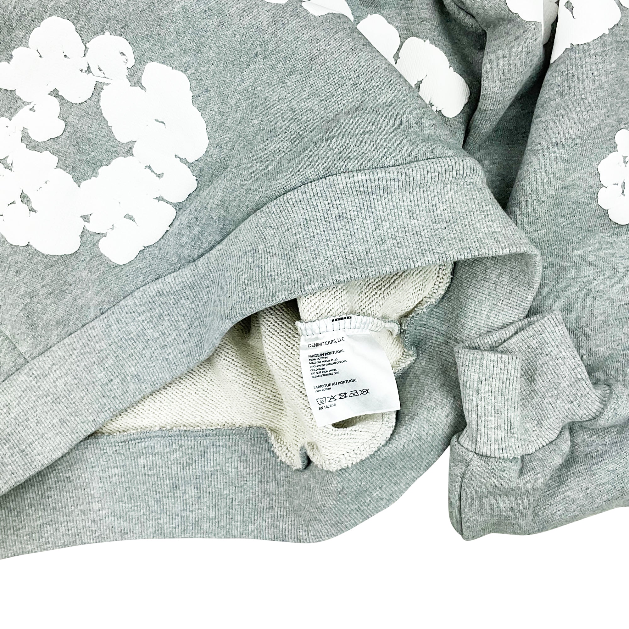 THE COTTON WREATH HOODIE SWEATSHIRT GREY