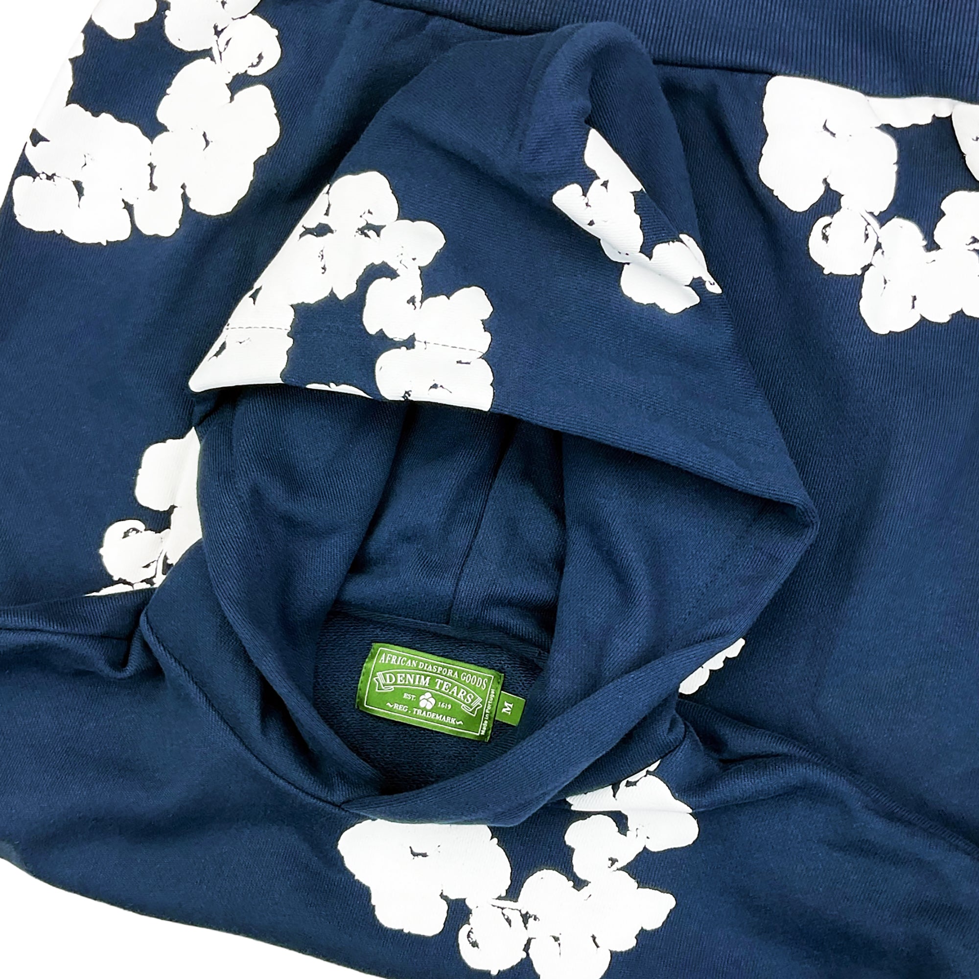 THE COTTON WREATH HOODIE SWEATSHIRT NAVY