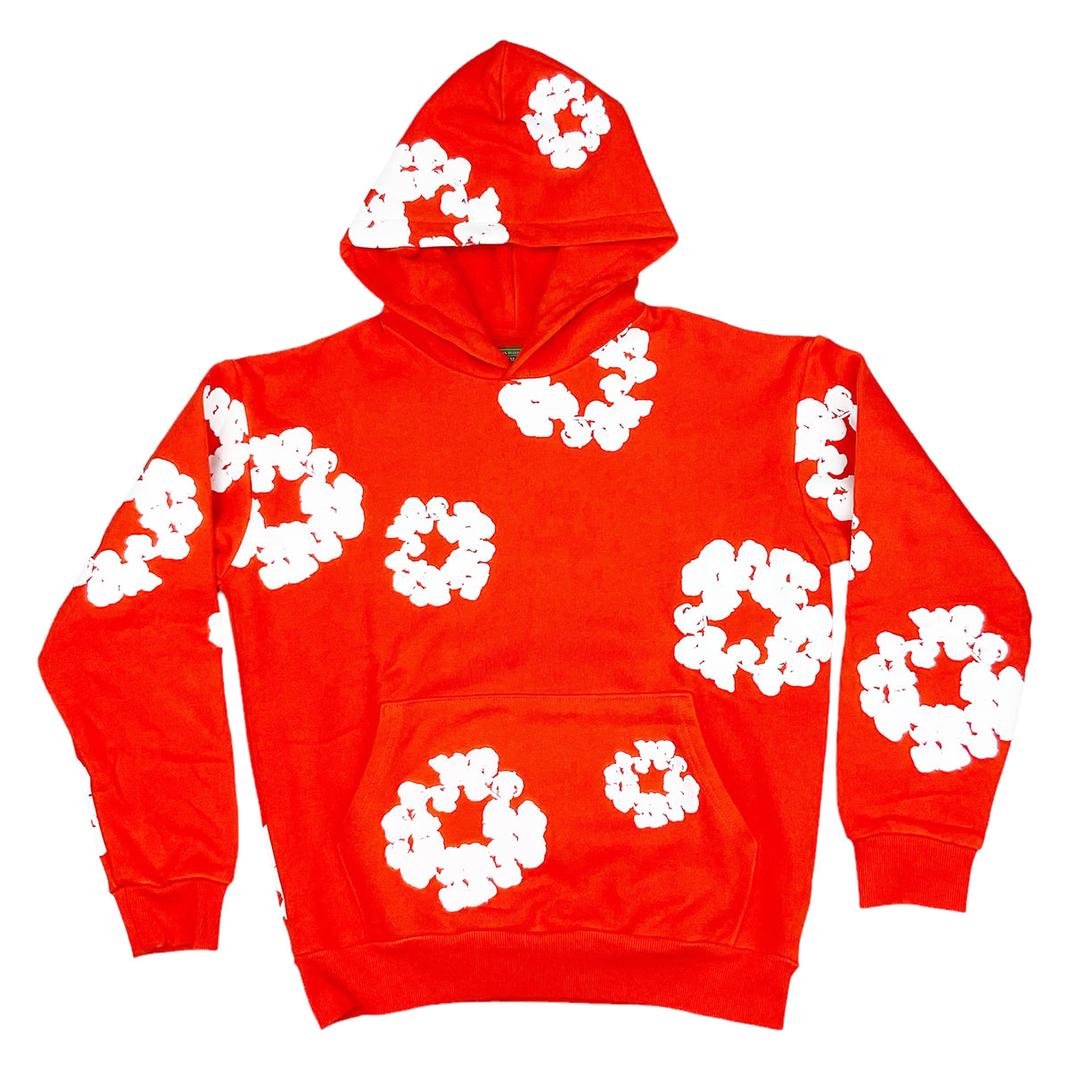 THE COTTON WREATH HOODIE SWEATSHIRT ORANGE