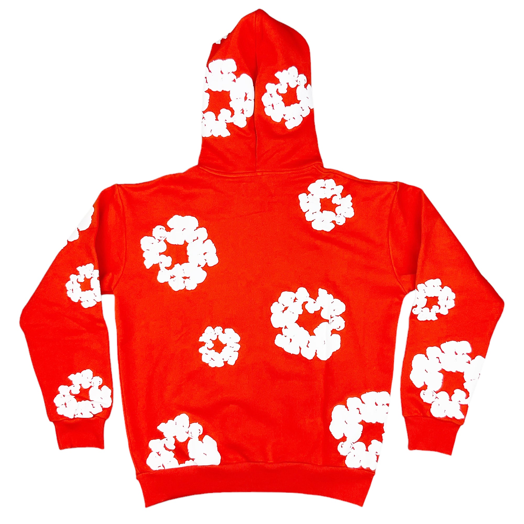 THE COTTON WREATH HOODIE SWEATSHIRT ORANGE