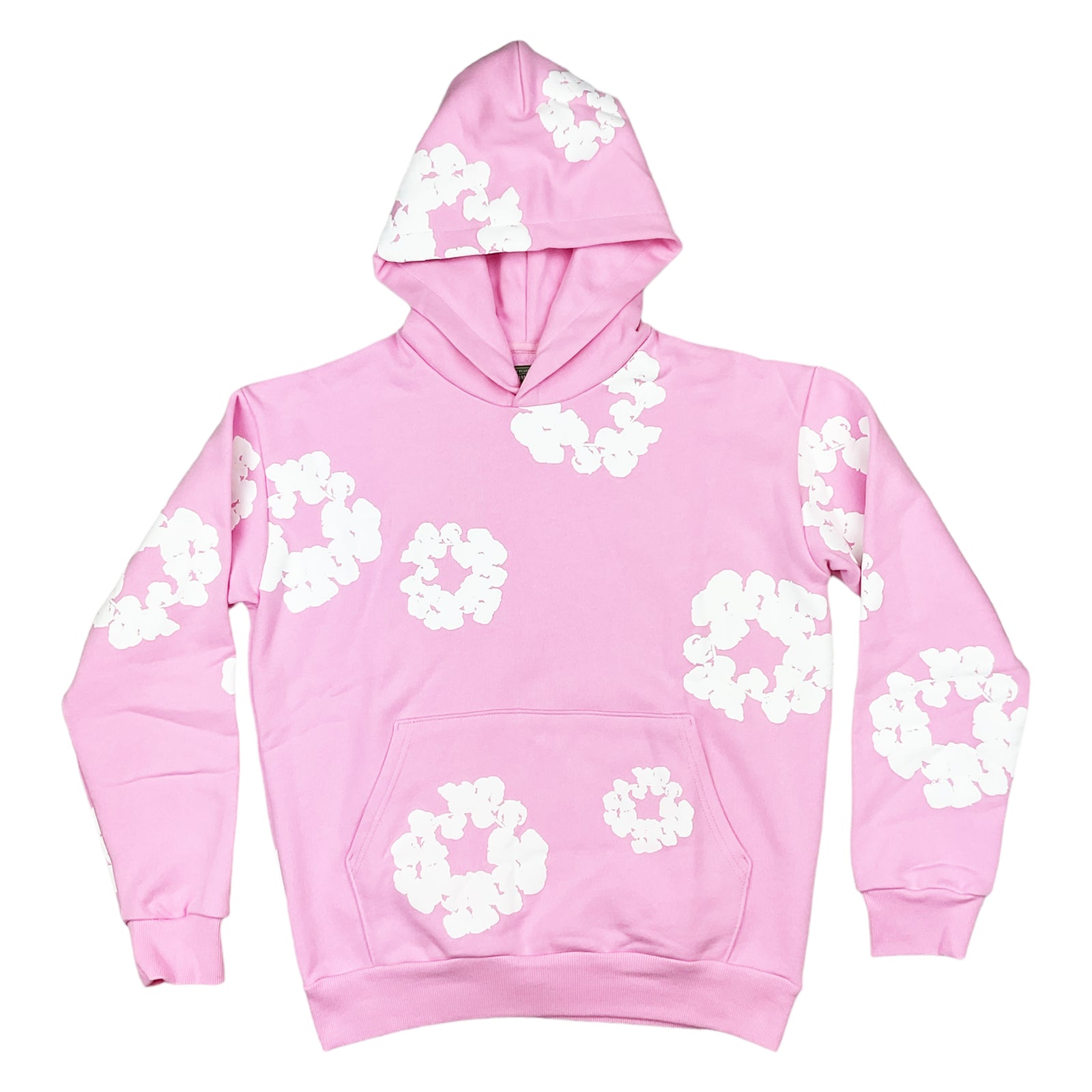 THE COTTON WREATH HOODIE SWEATSHIRT PINK