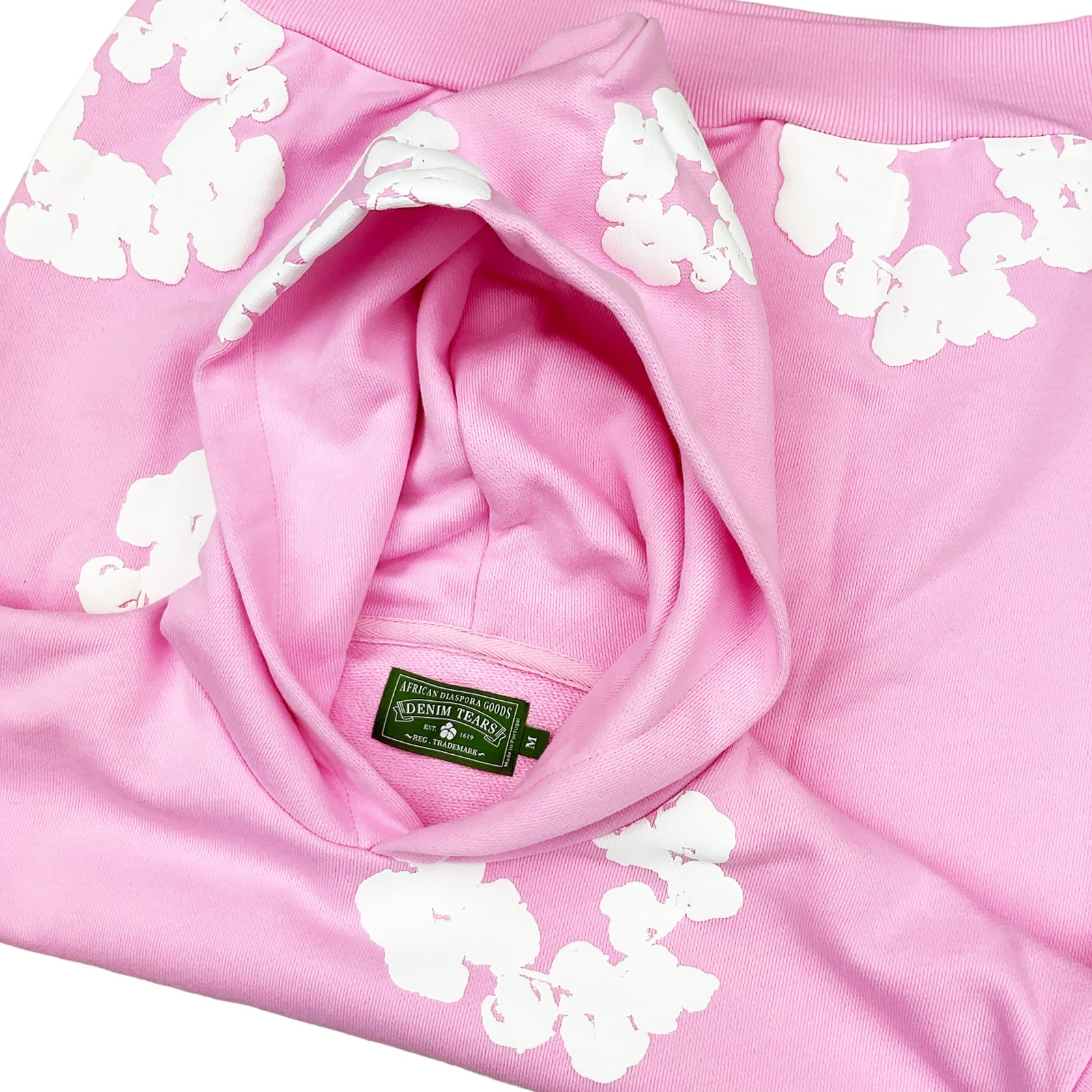 THE COTTON WREATH HOODIE SWEATSHIRT PINK