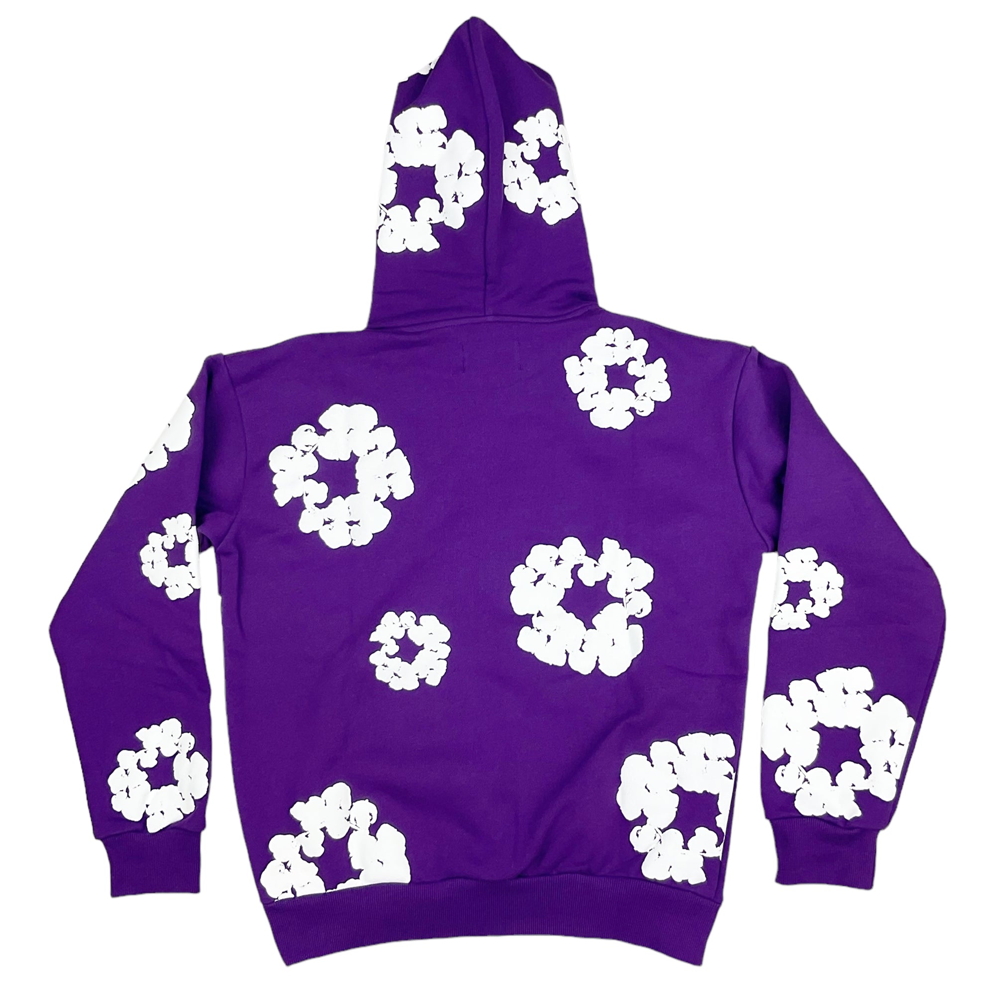 THE COTTON WREATH HOODIE SWEATSHIRT PURPLE