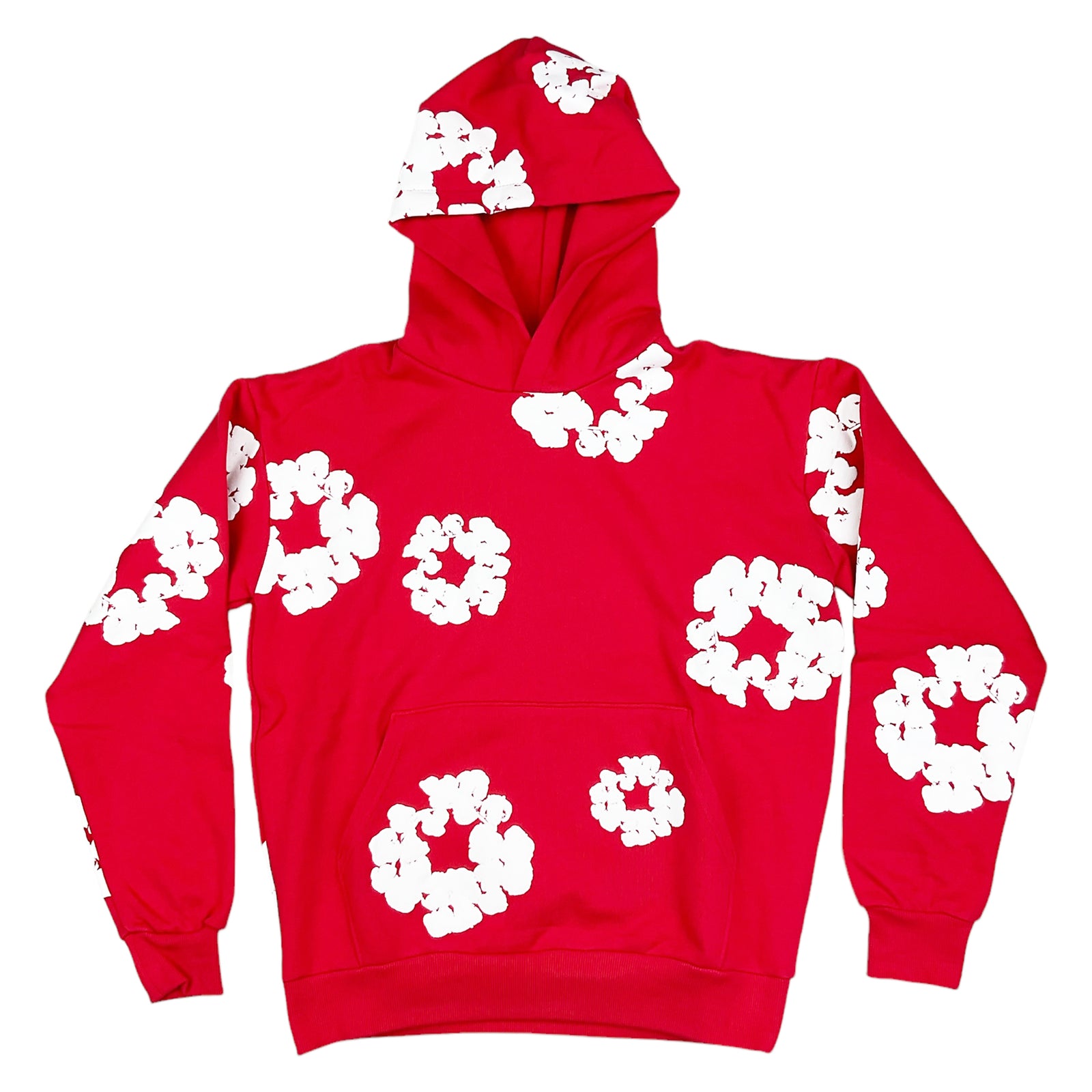 THE COTTON WREATH HOODIE SWEATSHIRT RED