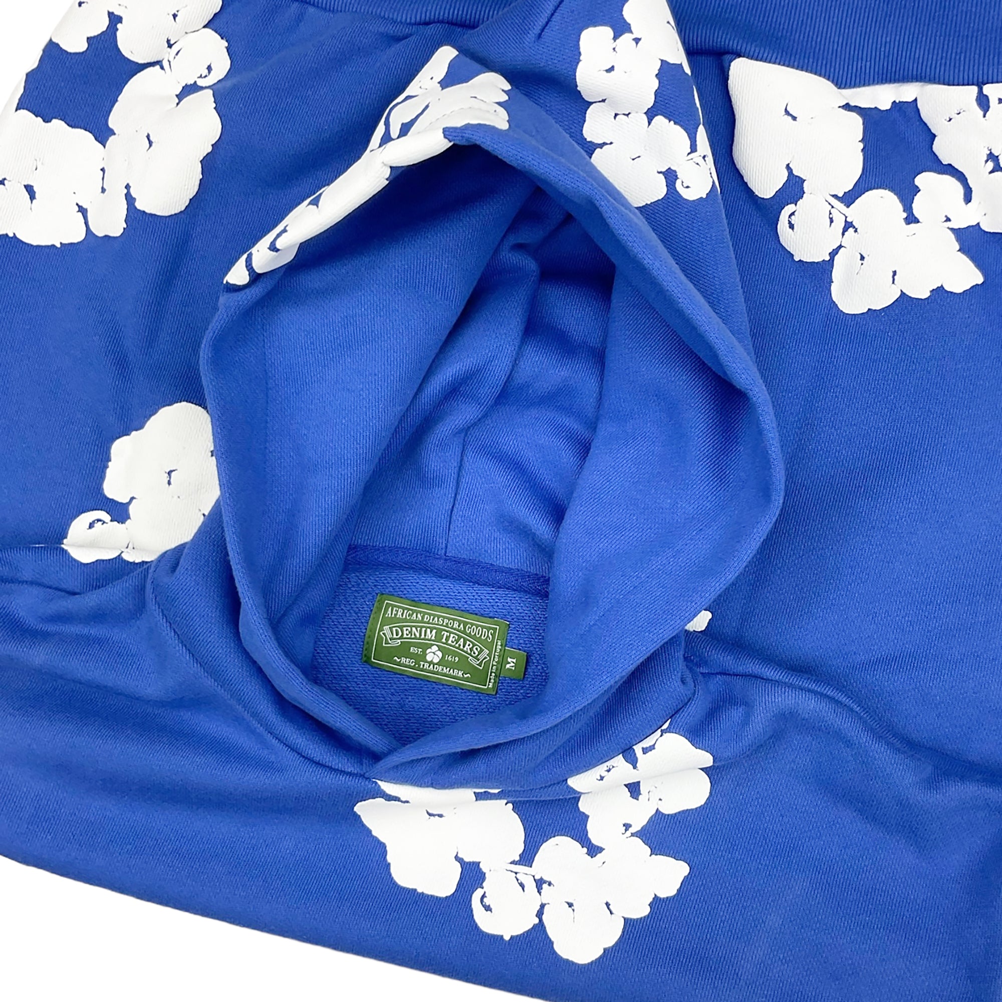 THE COTTON WREATH HOODIE SWEATSHIRT ROYAL BLUE