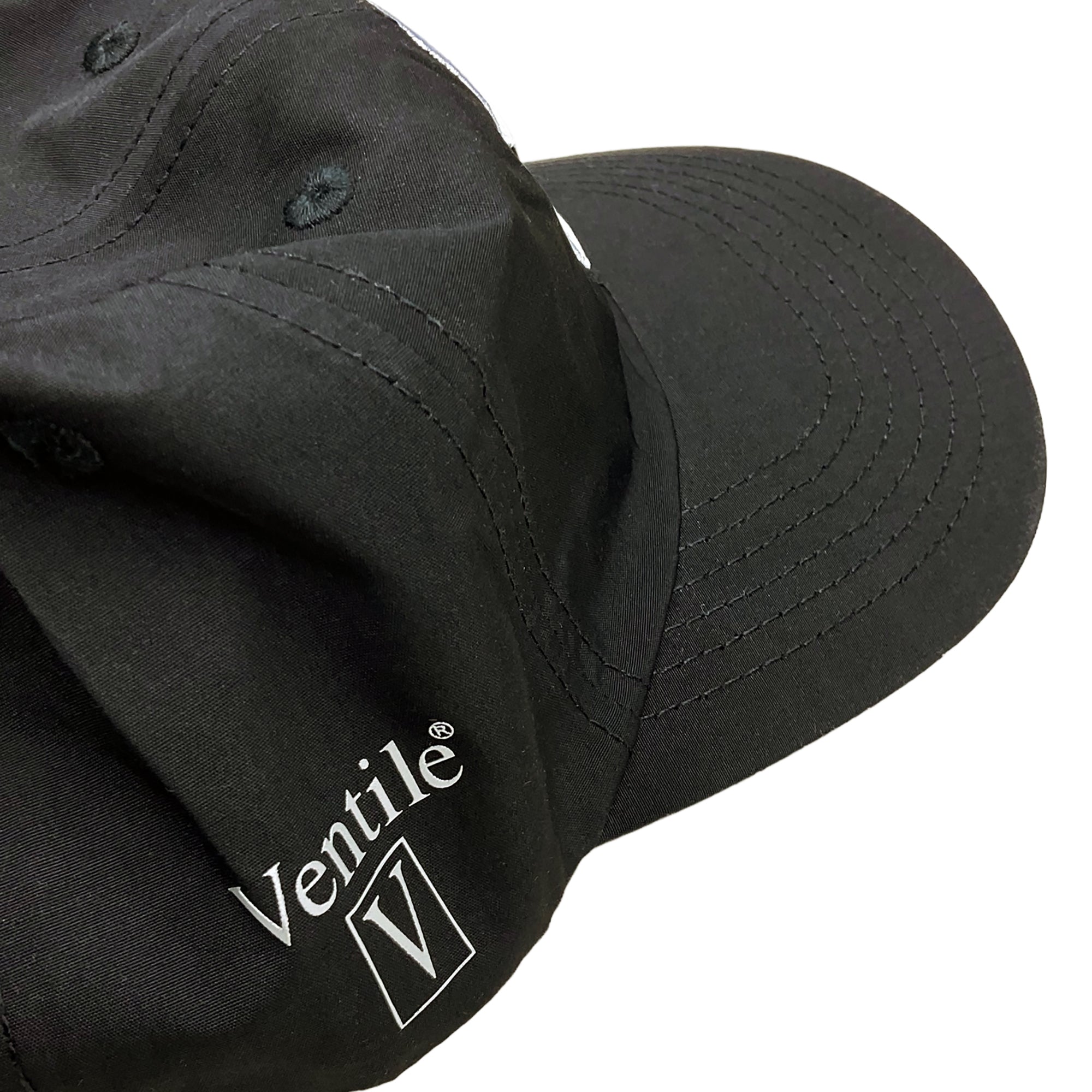 VENTILE S LOGO 6-PANEL CAP BLACK (FW21)