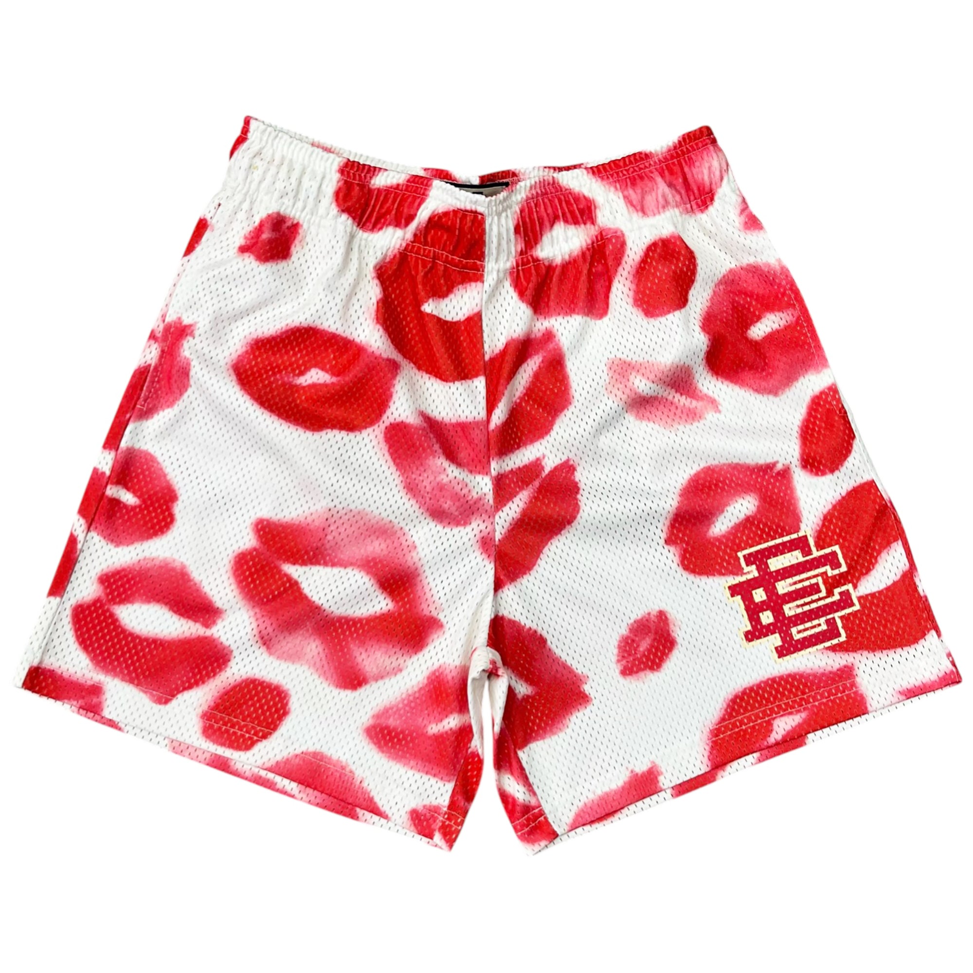 EE VALENTINES DAY KISS SHORTS WHITE