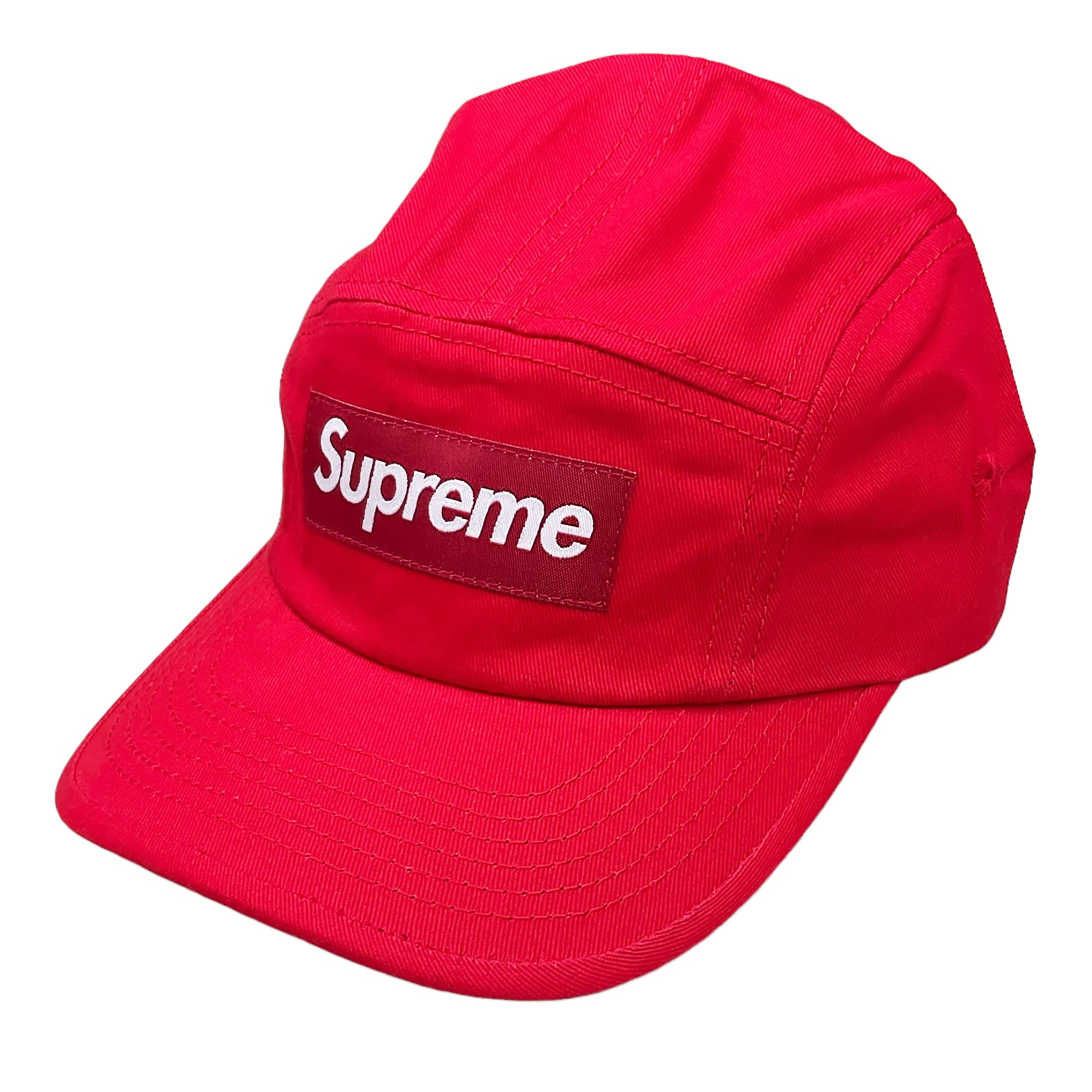 WASHED CHINO TWILL 5-PANEL CAMP CAP RED (SS21)