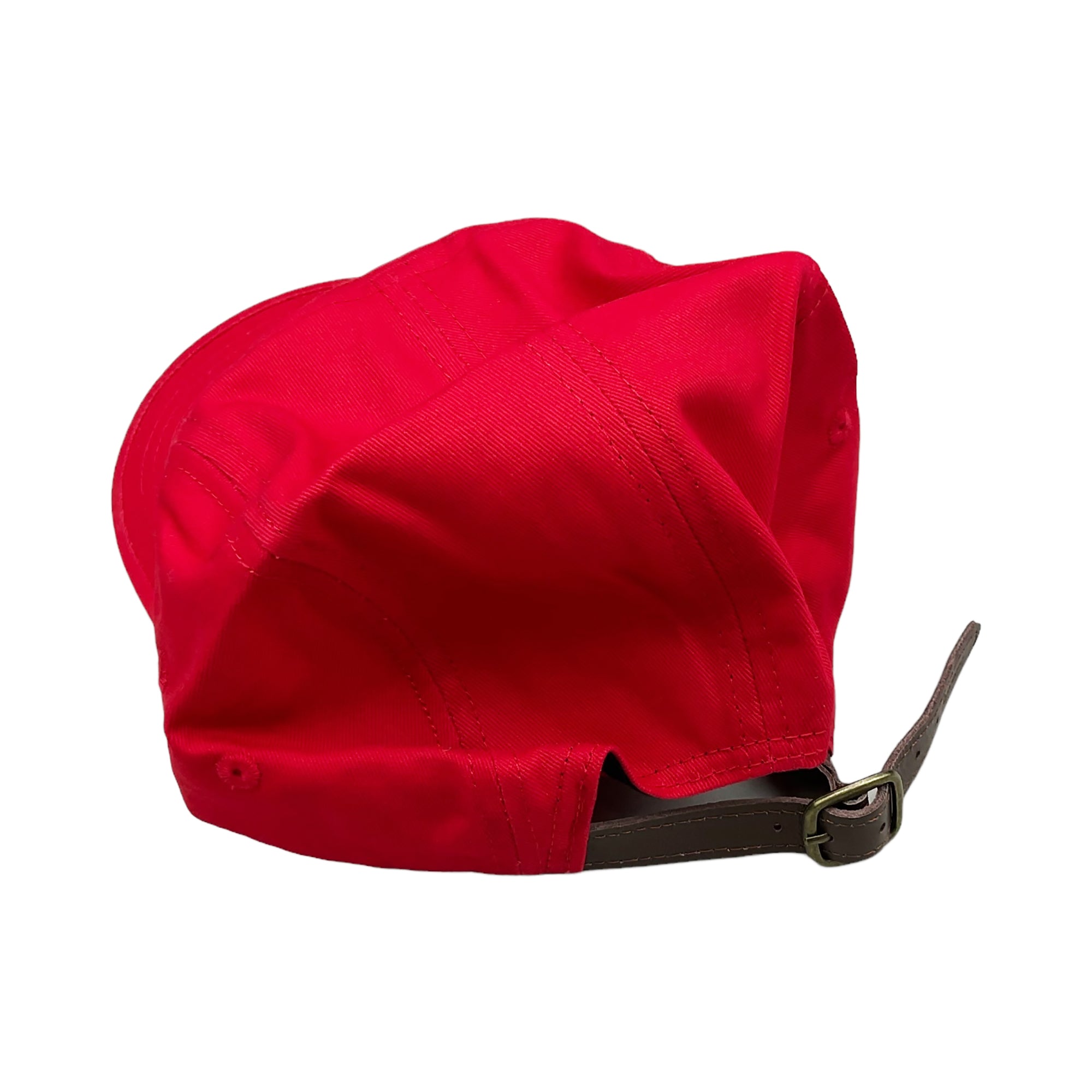 WASHED CHINO TWILL 5-PANEL CAMP CAP RED (SS21)