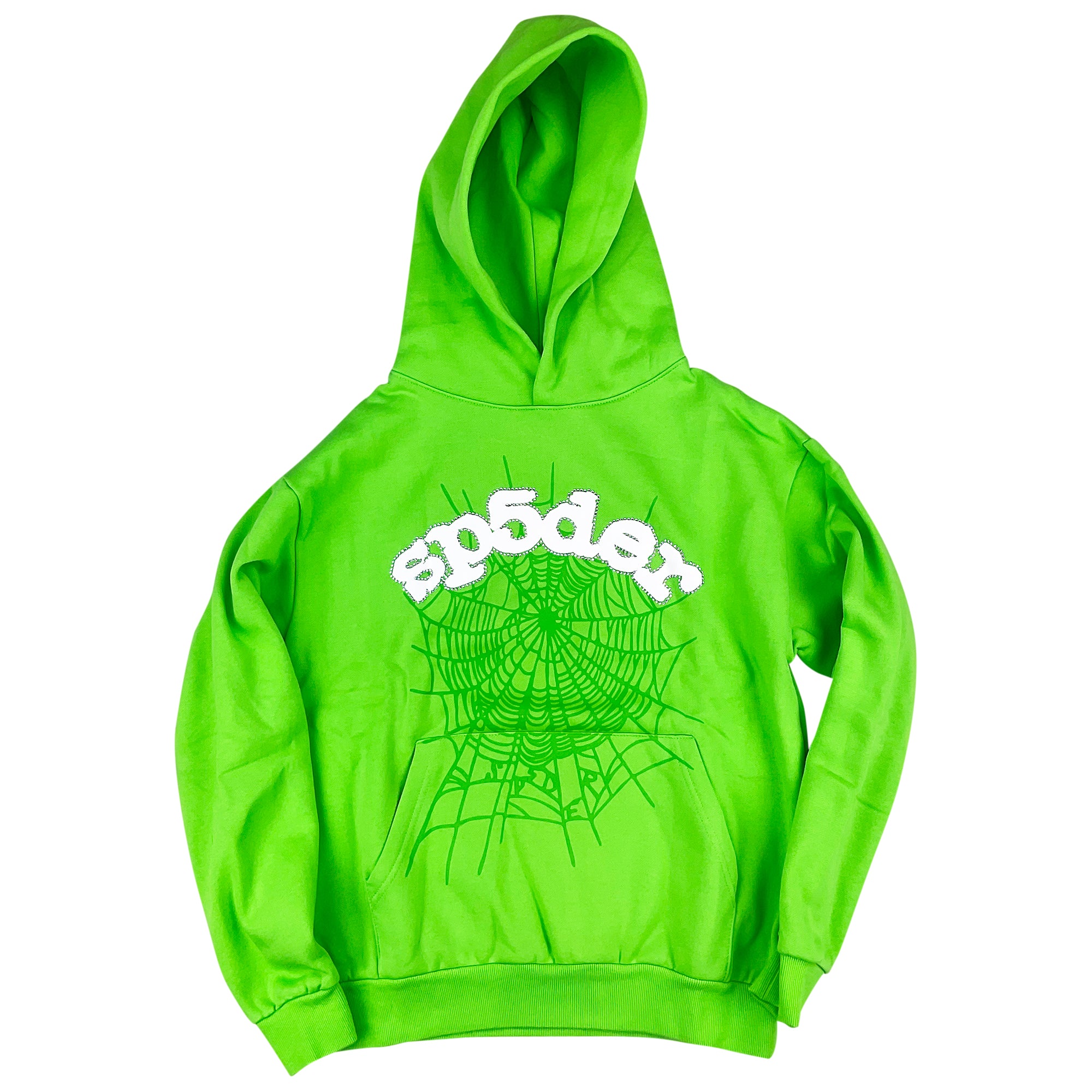 WEB HOODIE SWEATSHIRT SLIME GREEN