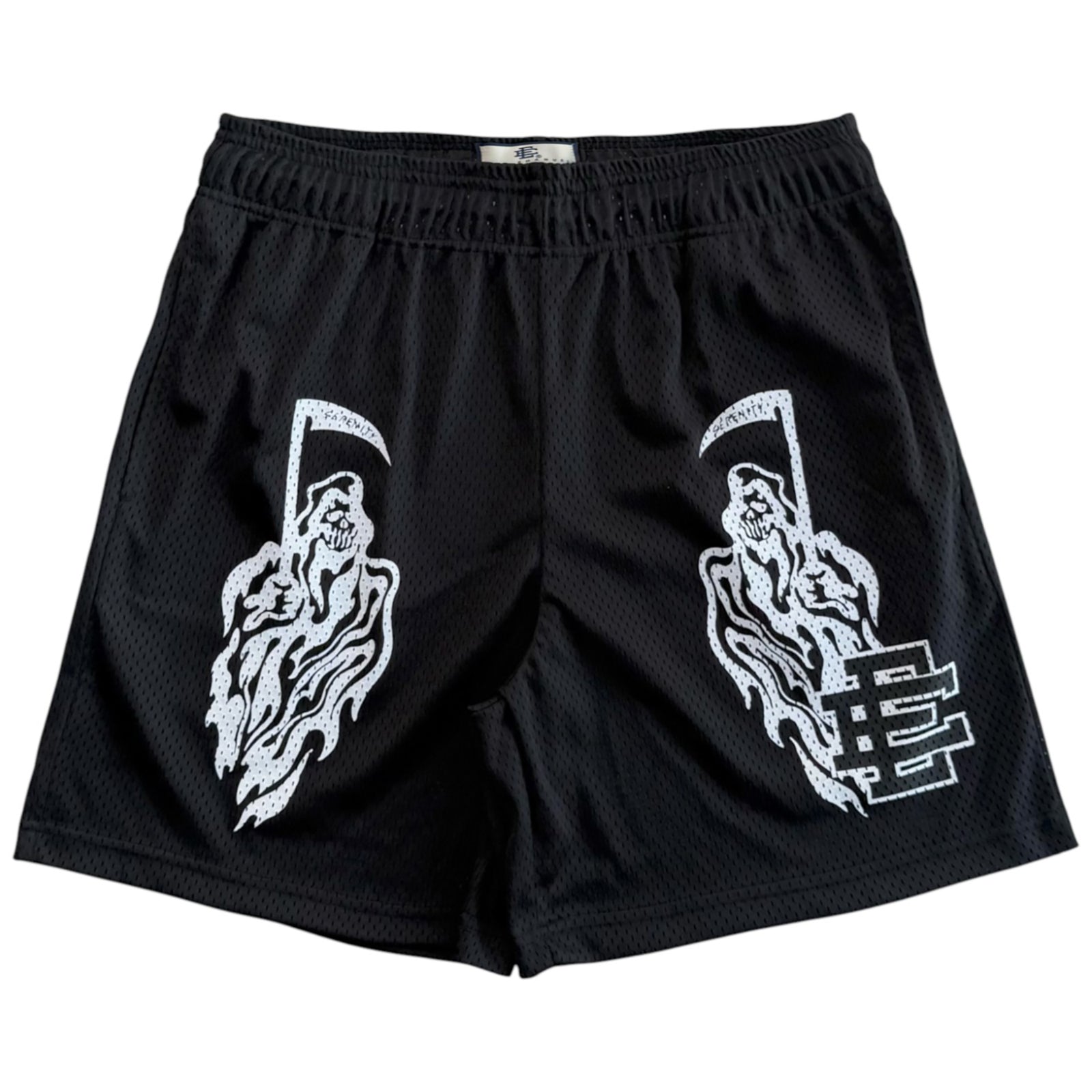 EE X WARREN LOTOS SHORTS BLACK WHITE