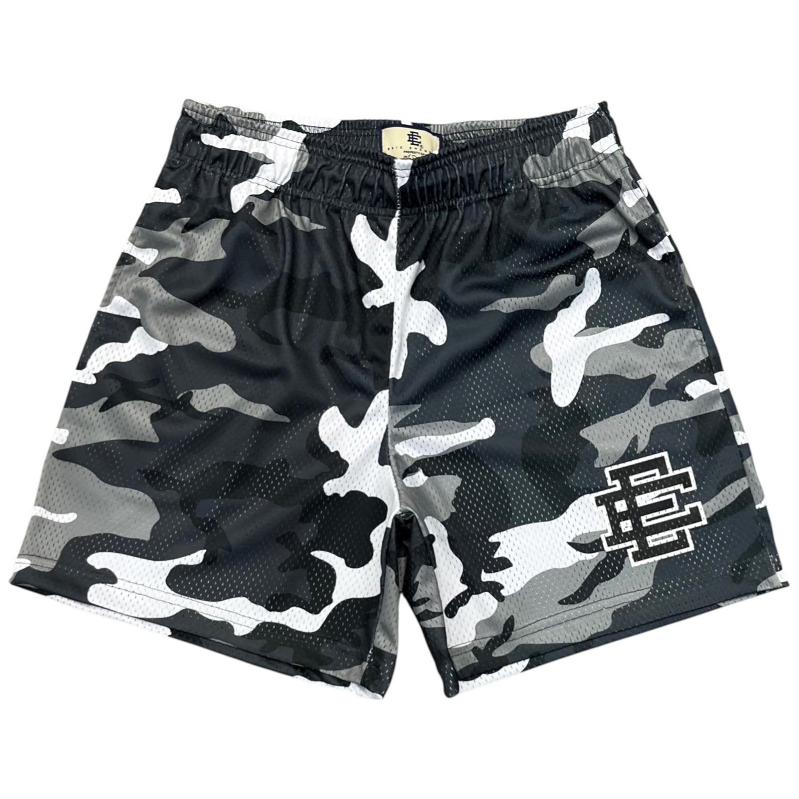 EE BASIC SHORTS WHITE BLACK CAMO