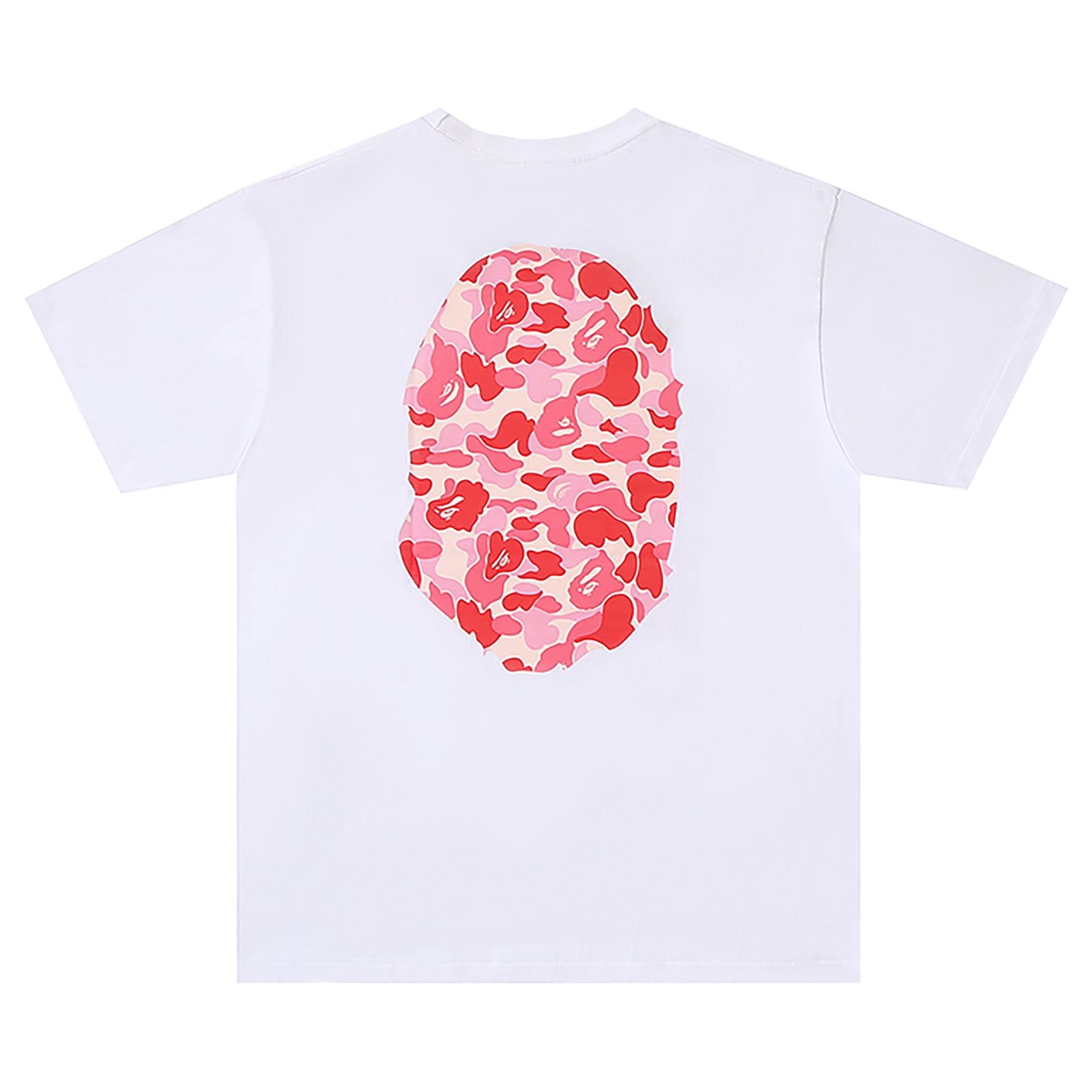ABC CAMO BIG APE HEAD T-SHIRT WHITE PINK | A BATHING APE