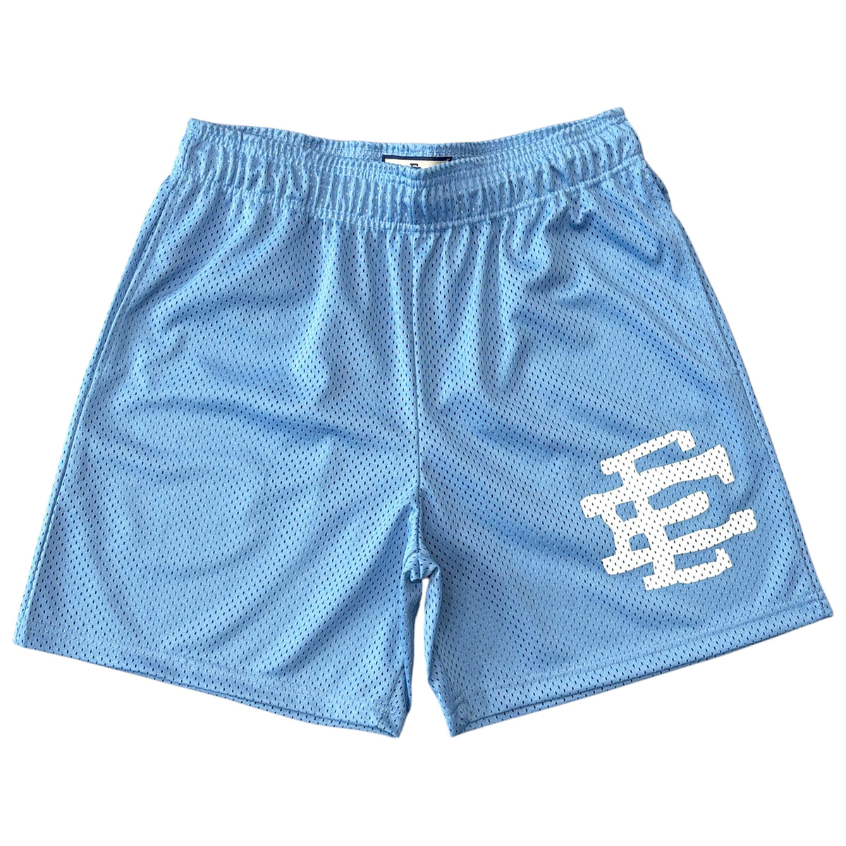 EE X AKIMBO TYRRELL WINSTON SHORTS CAROLINA BLUE WHITE