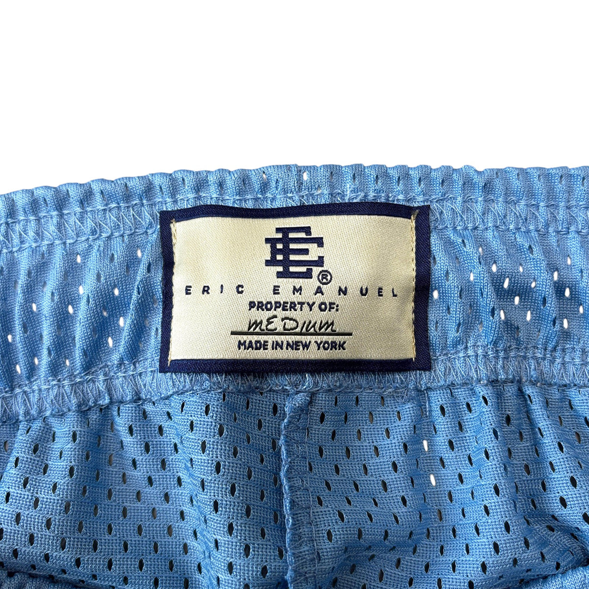 EE X AKIMBO TYRRELL WINSTON SHORTS CAROLINA BLUE WHITE
