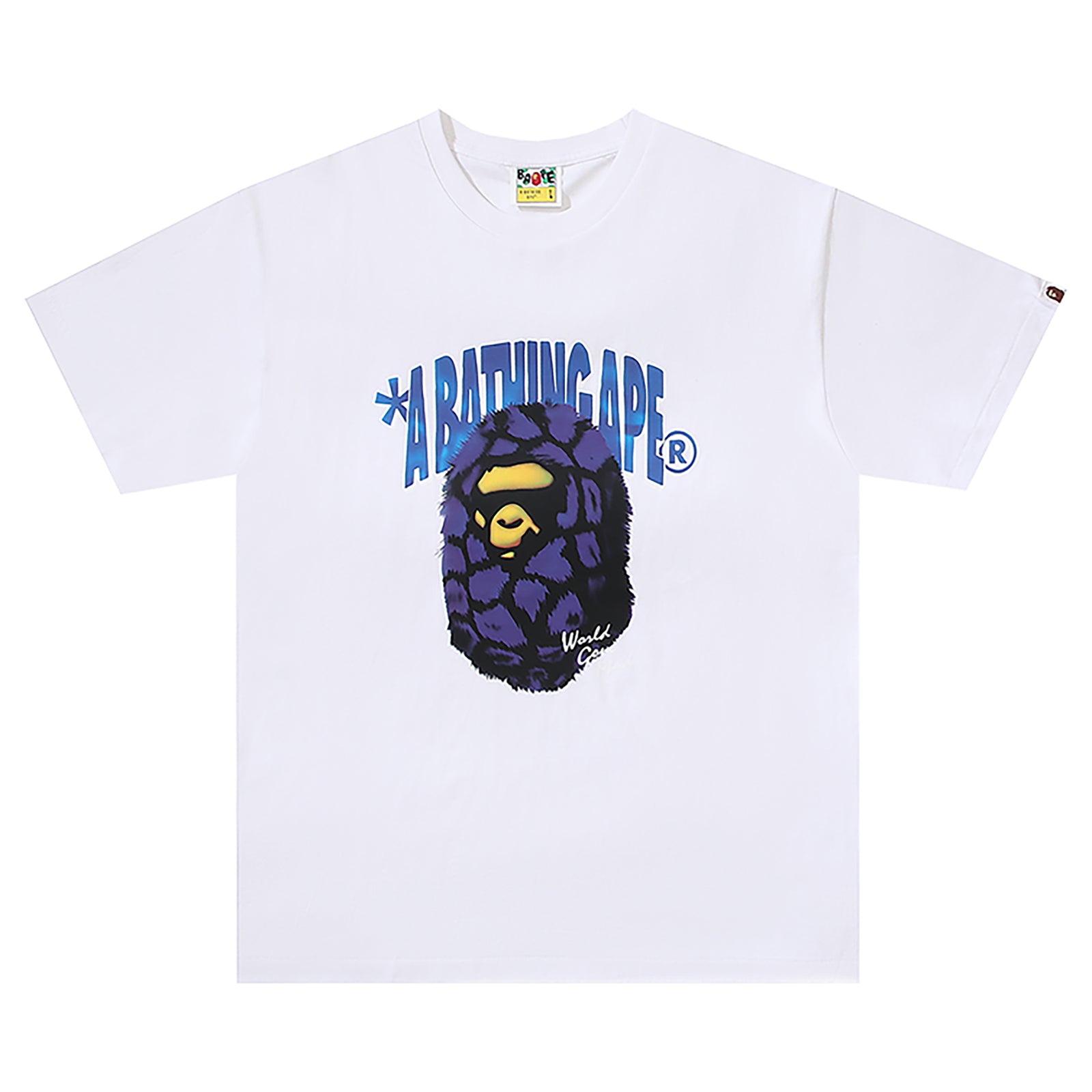 FUR APE HEAD T-SHIRT WHITE | A BATHING APE