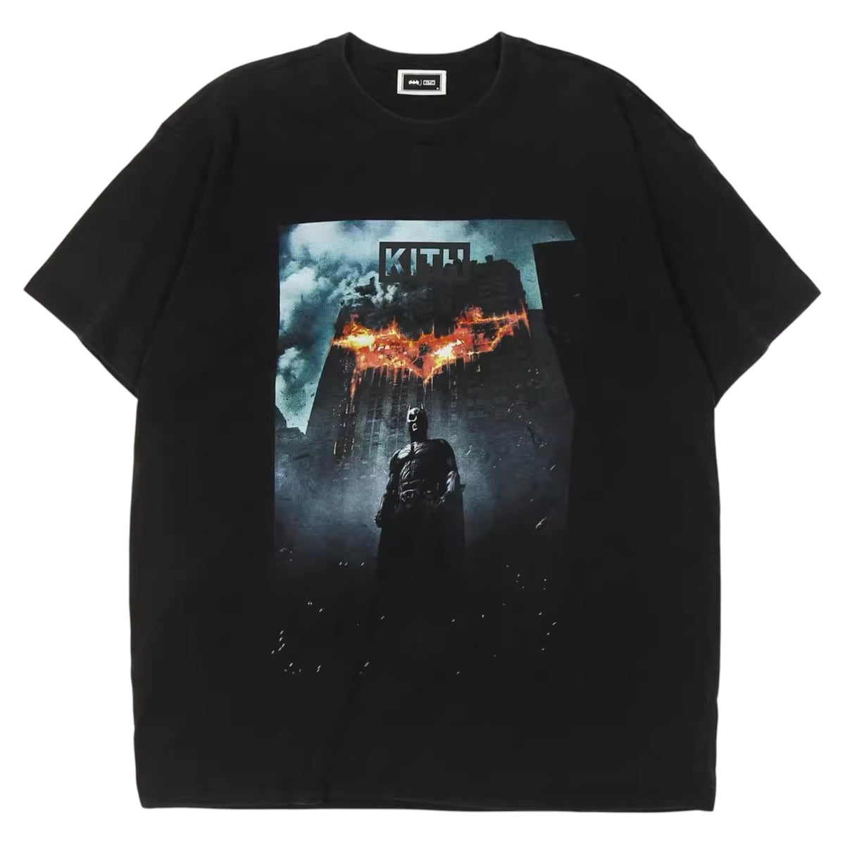 BATMAN DARK KNIGHT INTERNATIONAL VINTAGE T-SHIRT BLACK