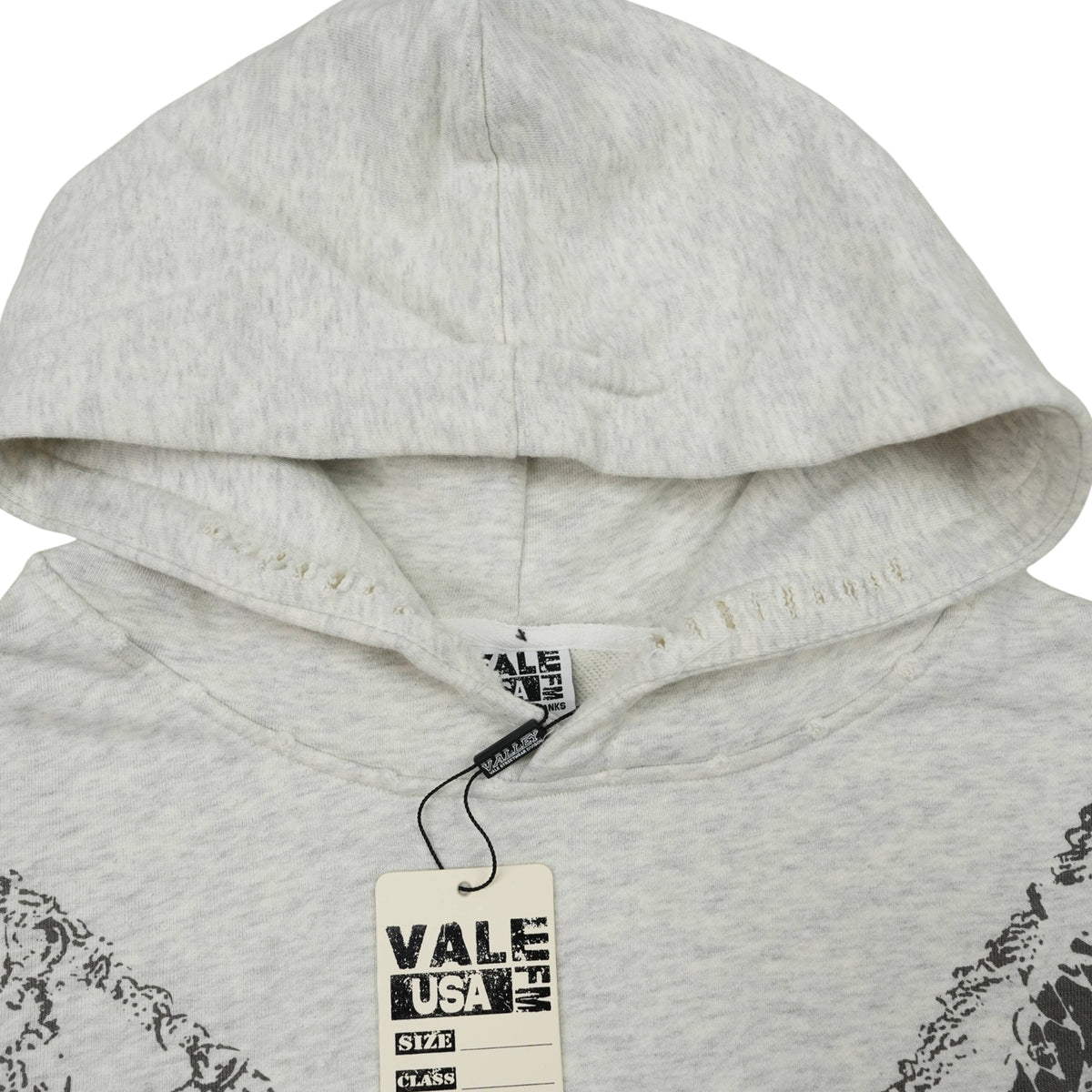 BIG CHAIN HOODIE SWEATSHIRT DIRTY HEATHER