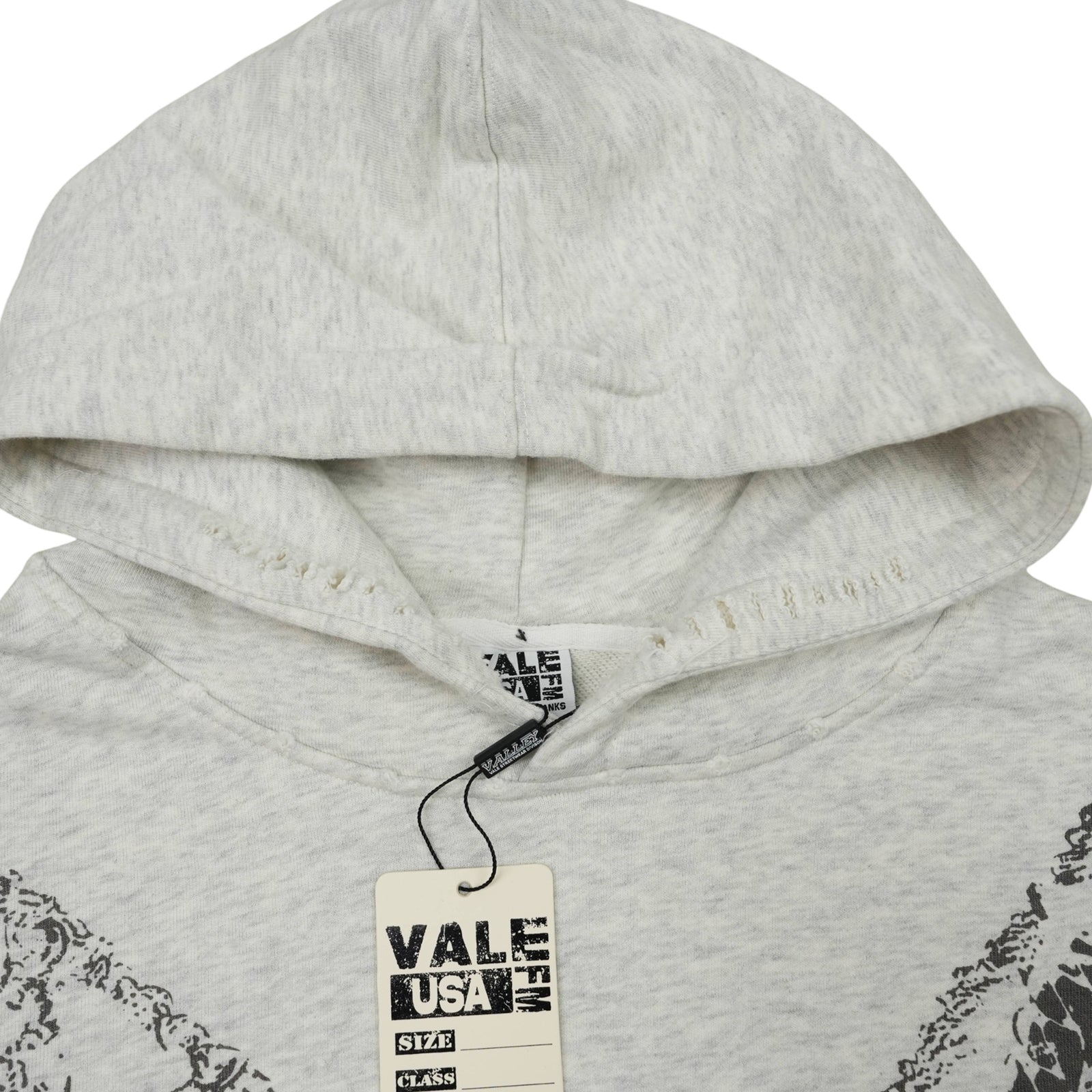 BIG CHAIN HOODIE SWEATSHIRT DIRTY HEATHER