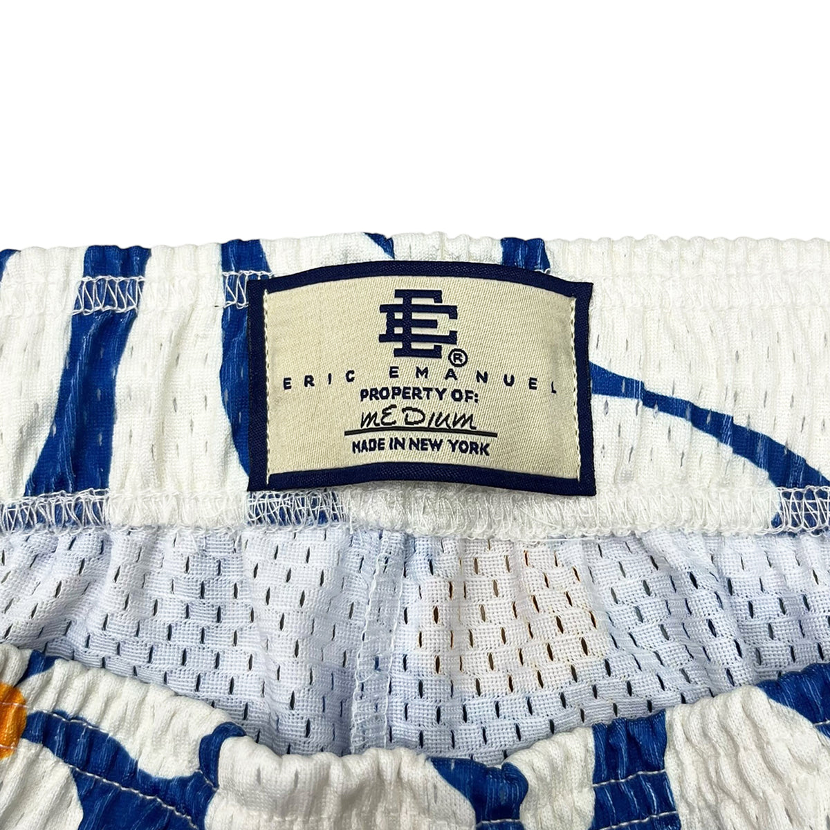 EE BASIC SHORTS BLUE DAISIES YELLOW