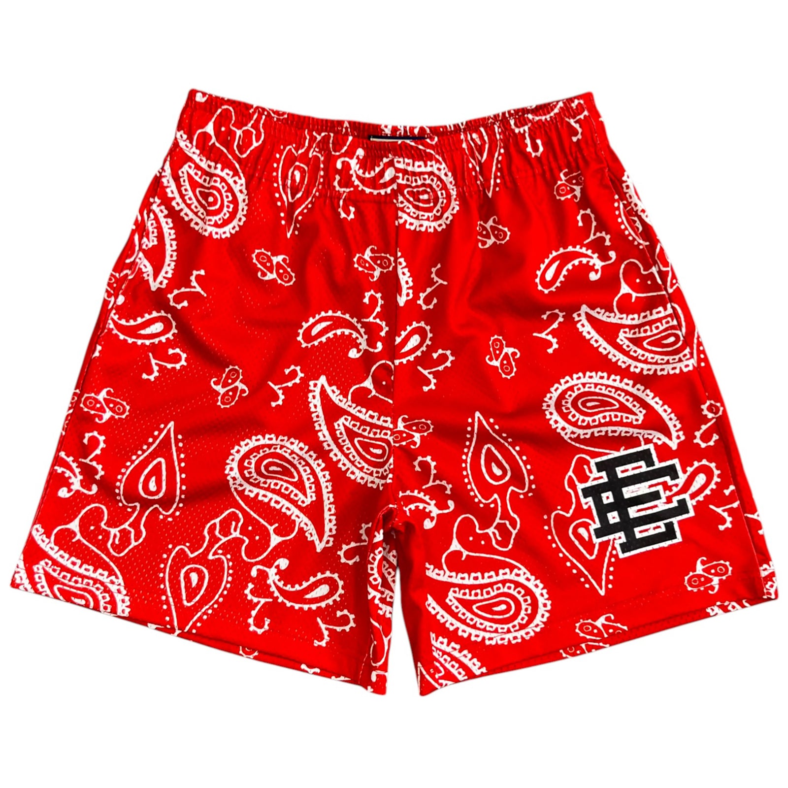 EE BASIC SHORTS RED PAISLEY