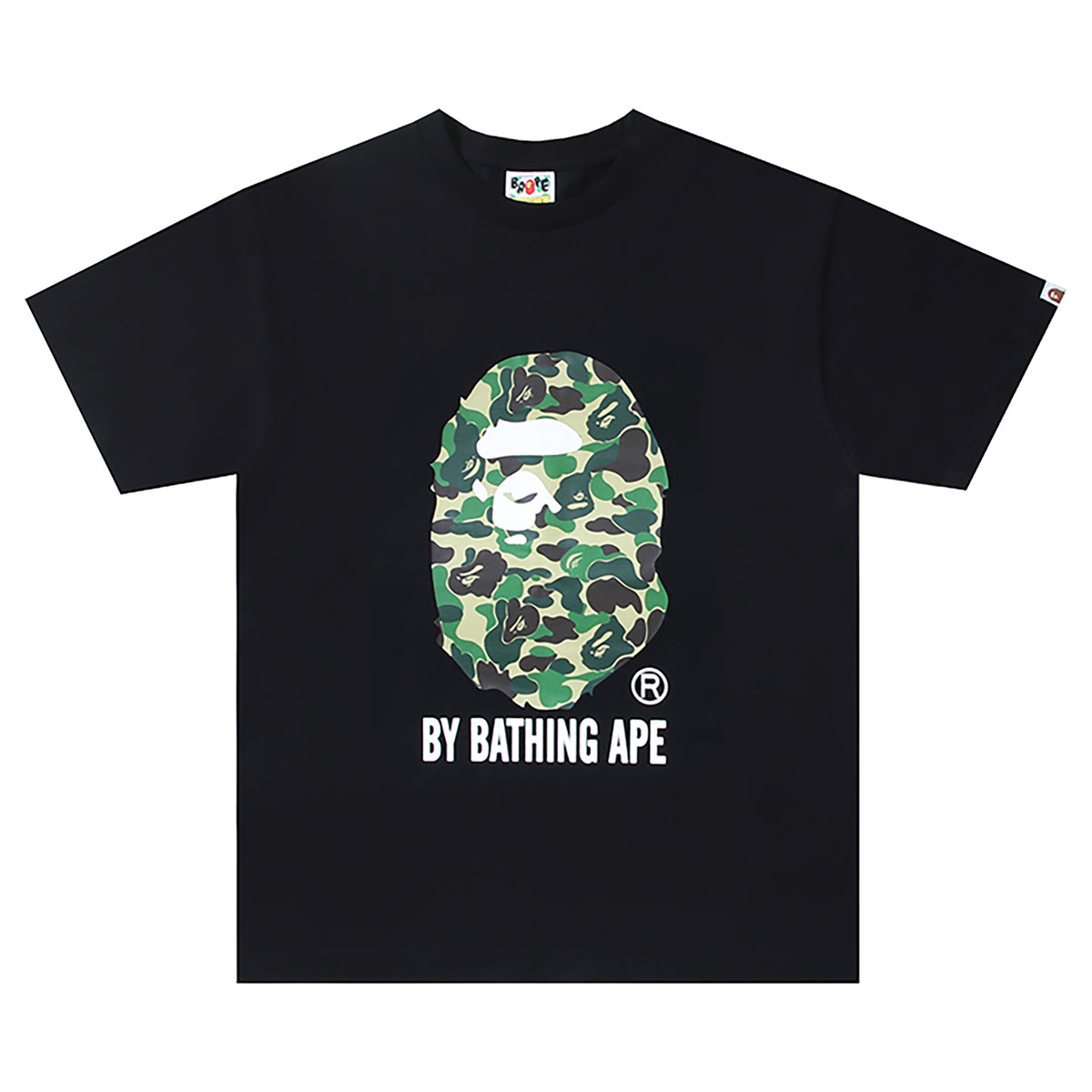 ABC CAMO APE HEAD T-SHIRT BLACK GREEN | A BATHING APE