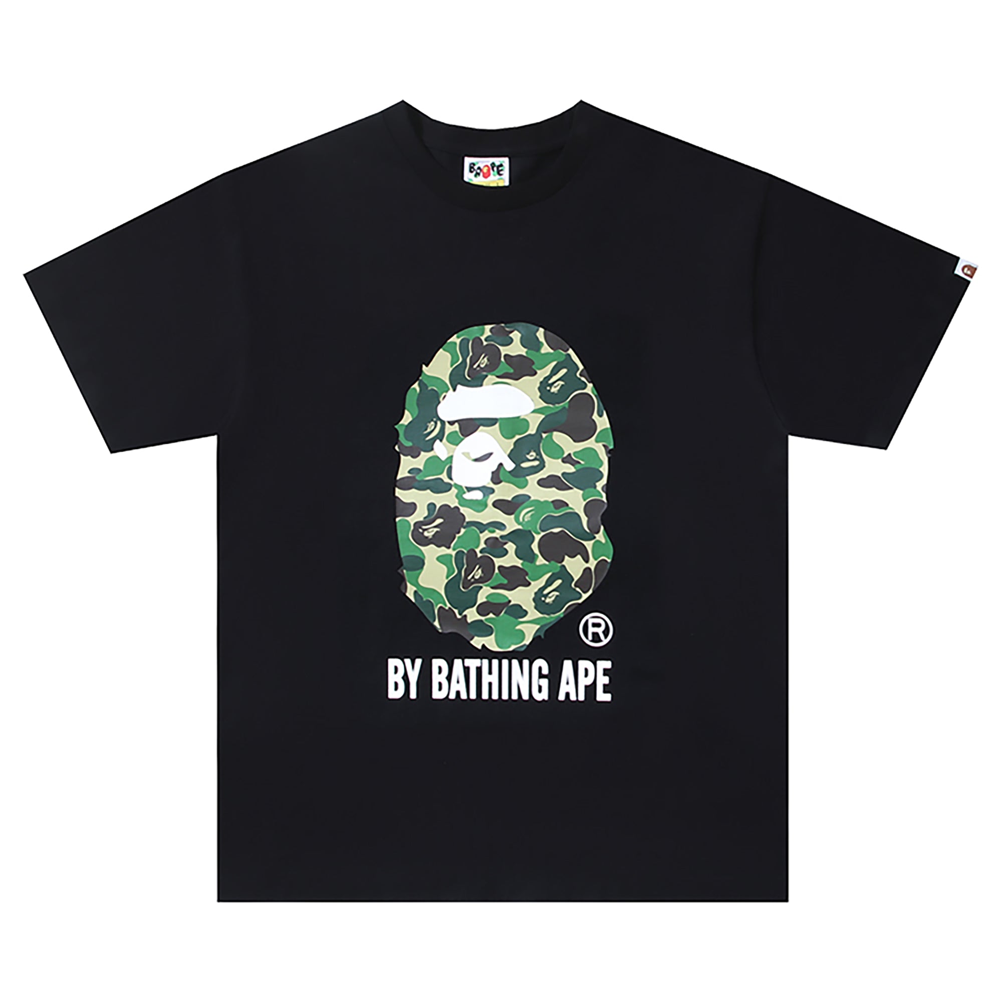 ABC CAMO APE HEAD T-SHIRT BLACK GREEN | A BATHING APE