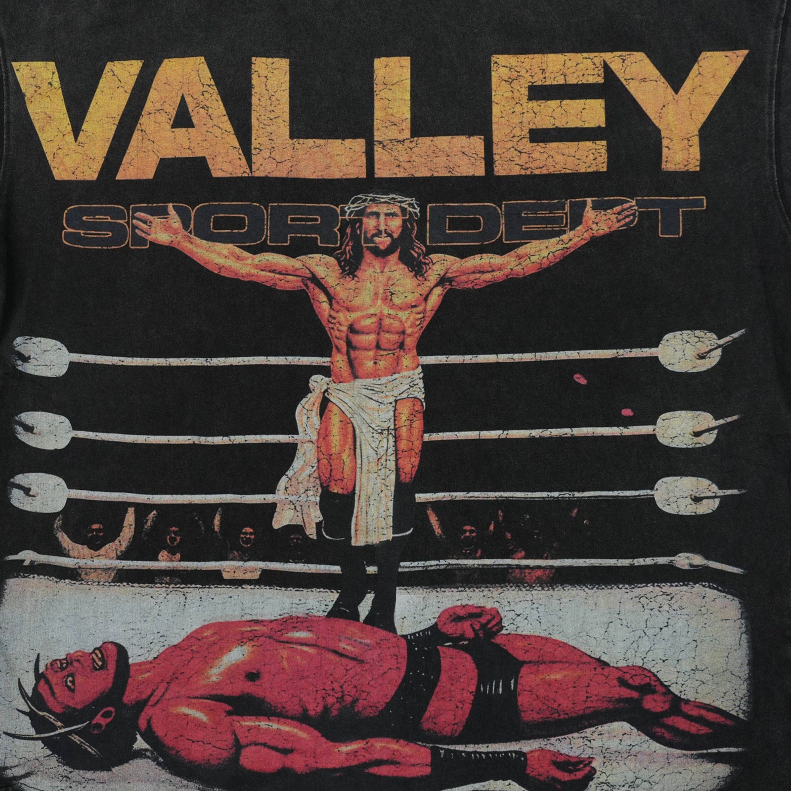 JESUS HARDY T-SHIRT VINTAGE BLACK