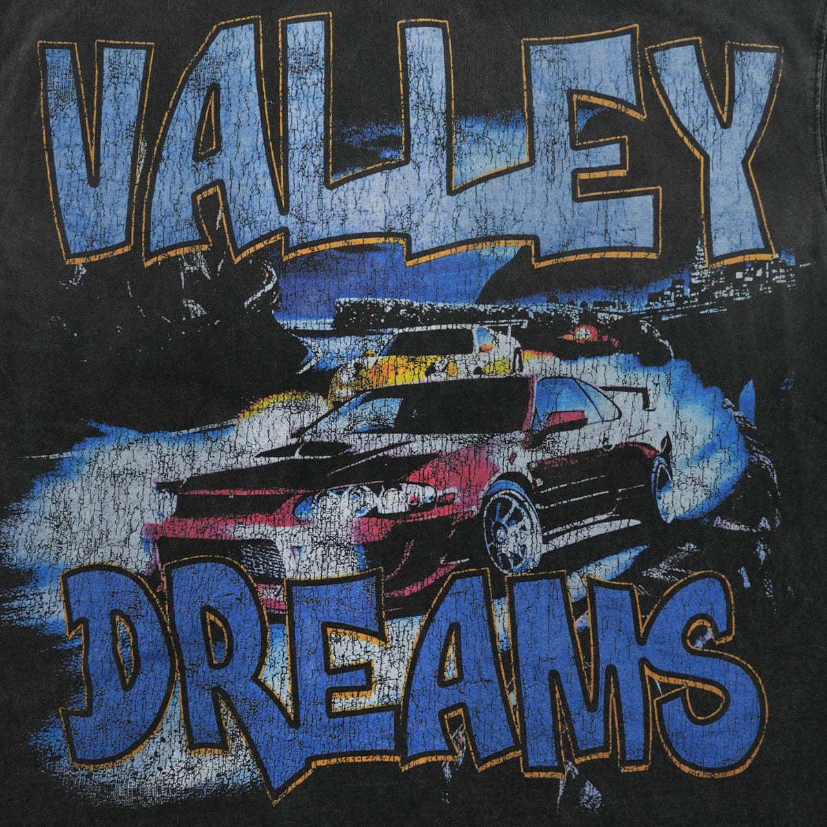 MOUNT AKINA CAR T-SHIRT VINTAGE BLACK