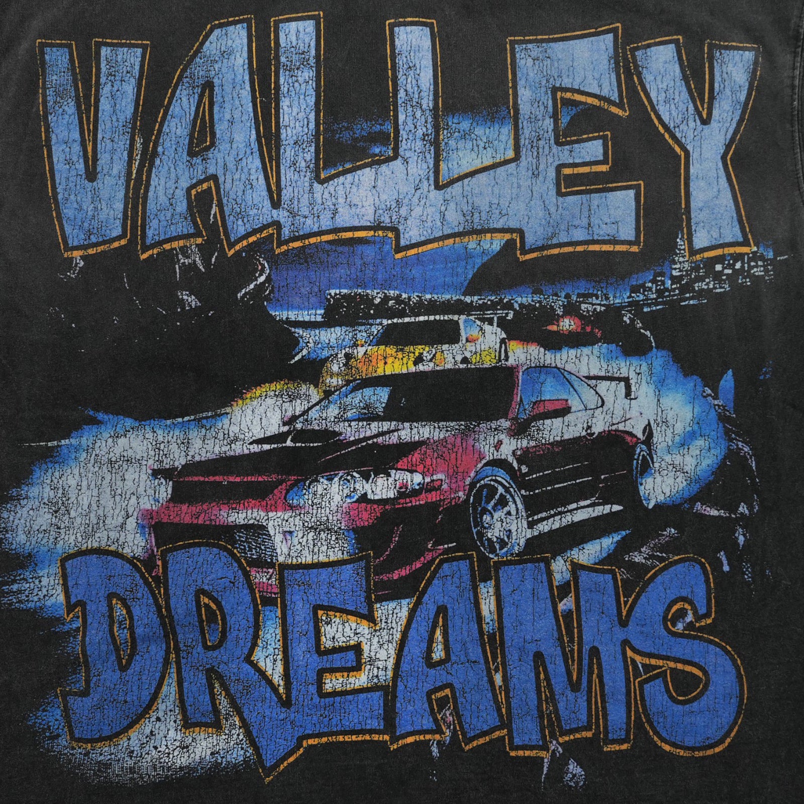 MOUNT AKINA CAR T-SHIRT VINTAGE BLACK