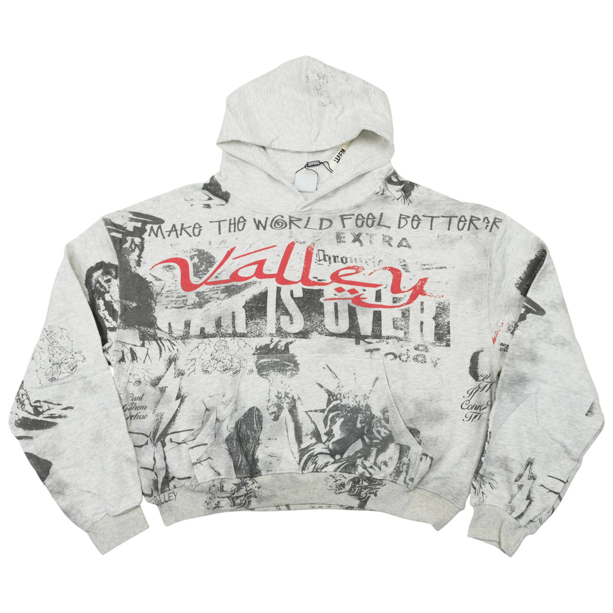 MURAL HOODIE SWEATSHIRT GREY