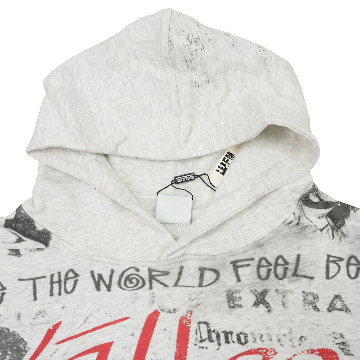 MURAL HOODIE SWEATSHIRT GREY