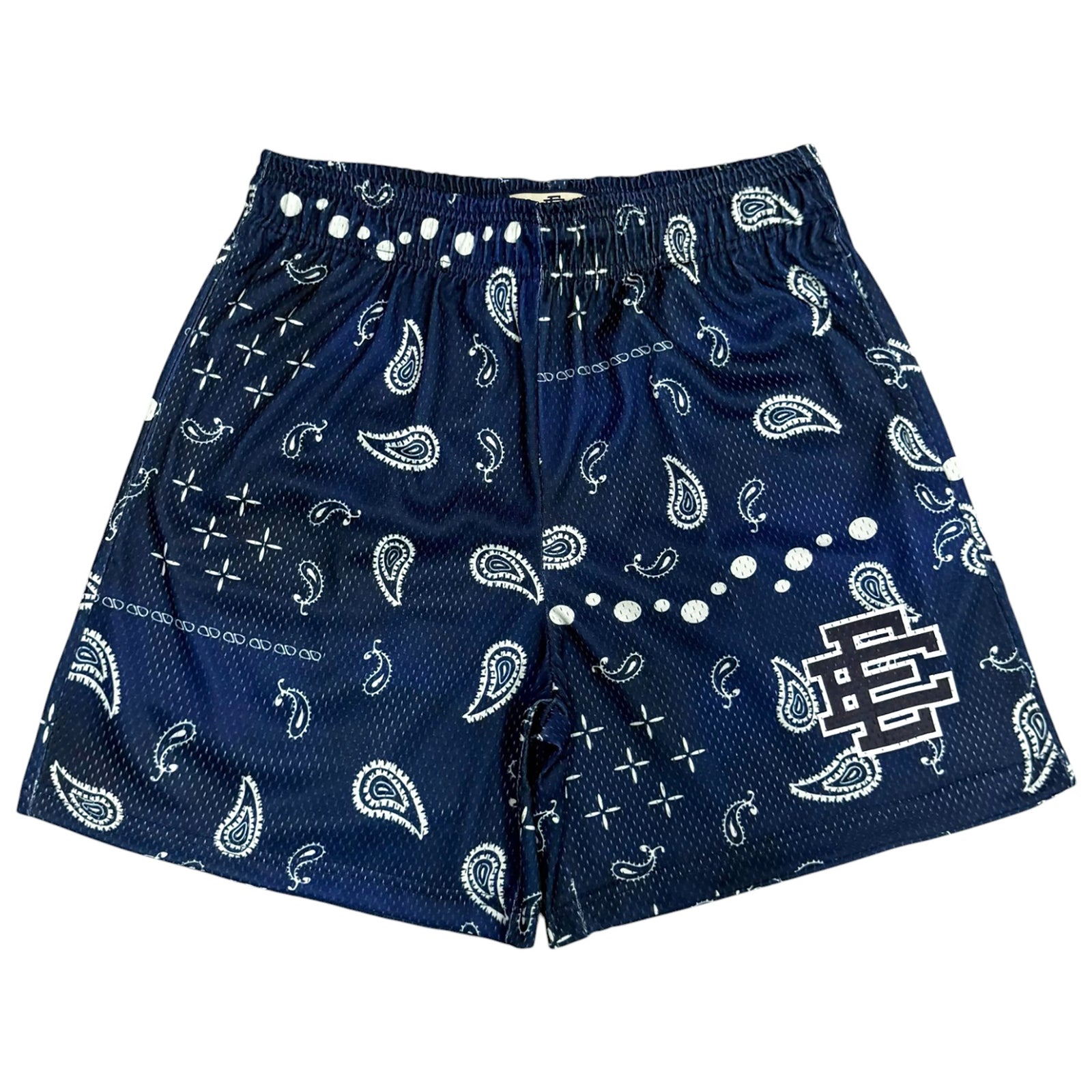 EE BASIC SHORTS NAVY PAISLEY