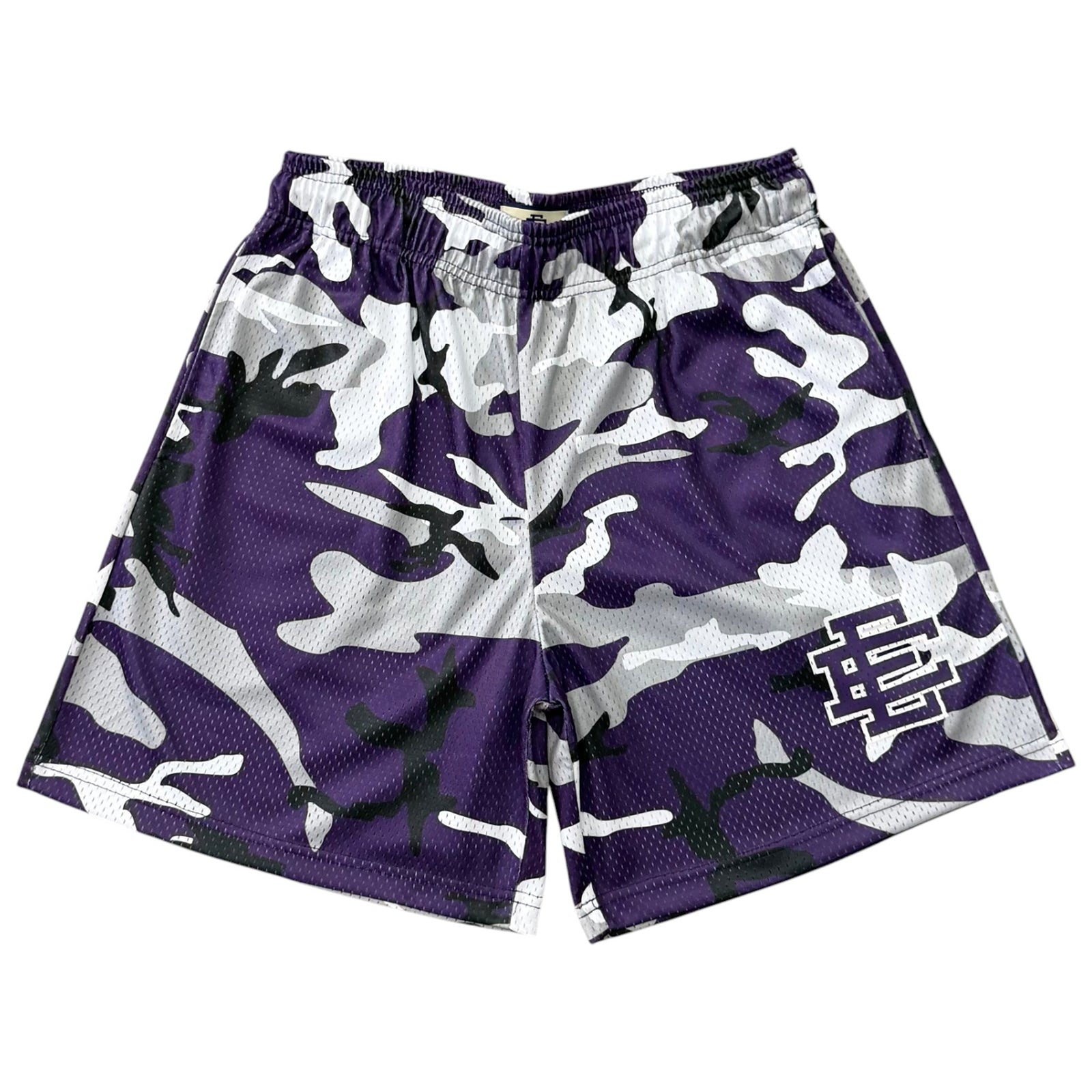 EE BASIC SHORTS PURPLE BLACK CAMO