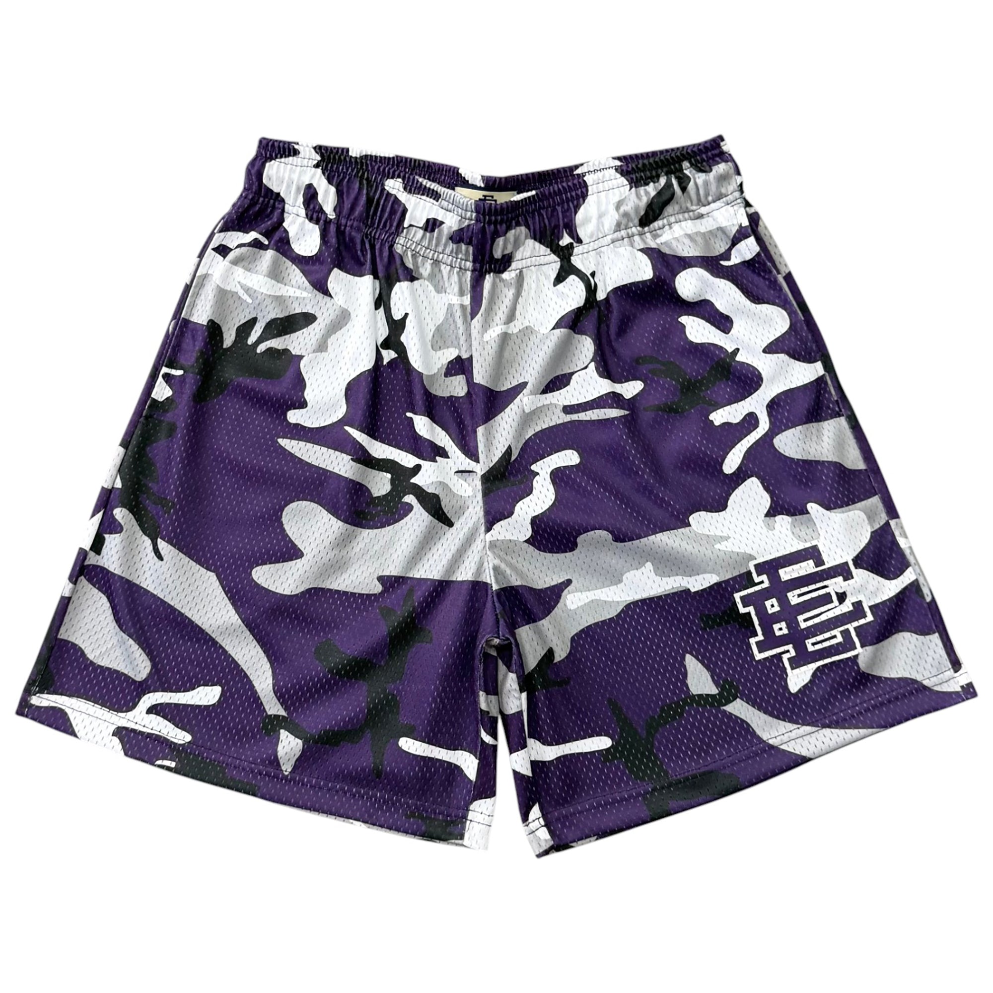 EE BASIC SHORTS PURPLE BLACK CAMO