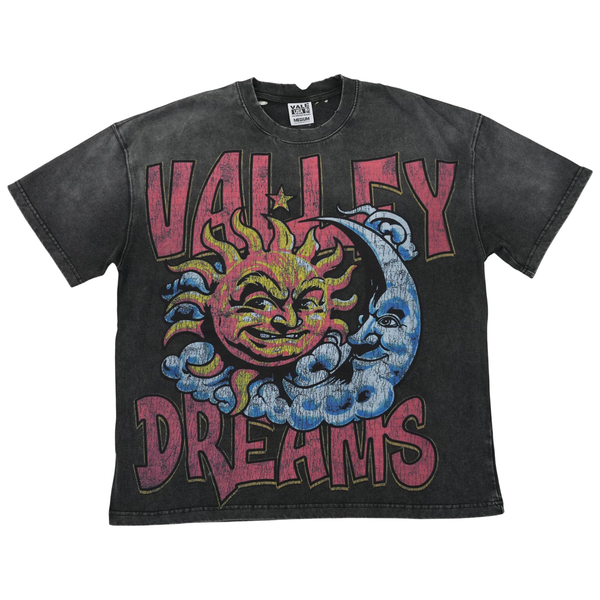 THRASHED SUN T-SHIRT VINTAGE BLACK