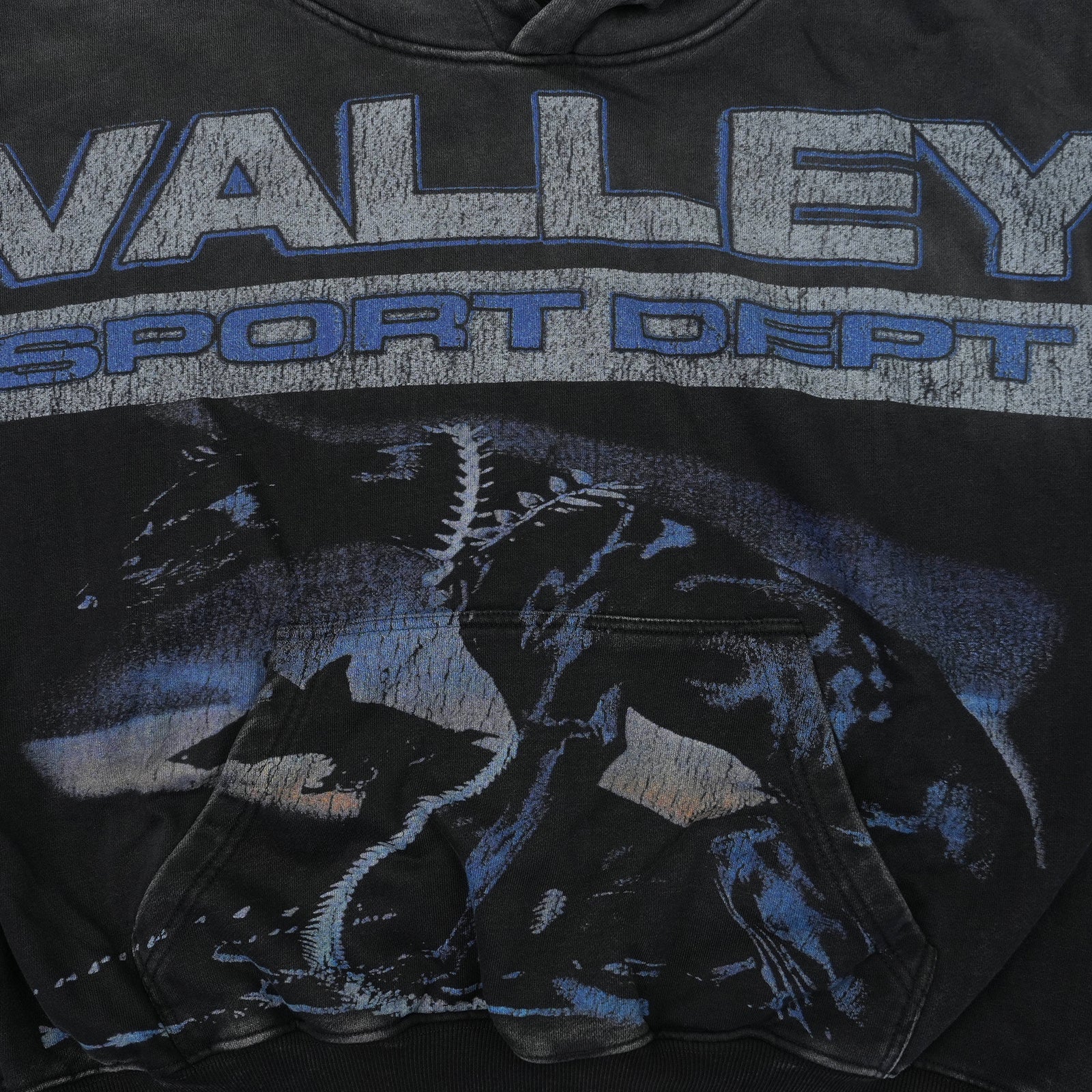 WATCHDOG HOODIE SWEATSHIRT VINTAGE BLACK